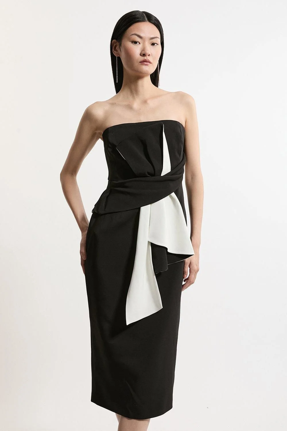 karen millen satin bow dress BNWT KAREN MILLEN SIZE 10 EMERALD GREEN SATIN BOW MINI DRESS THIN STRAPS