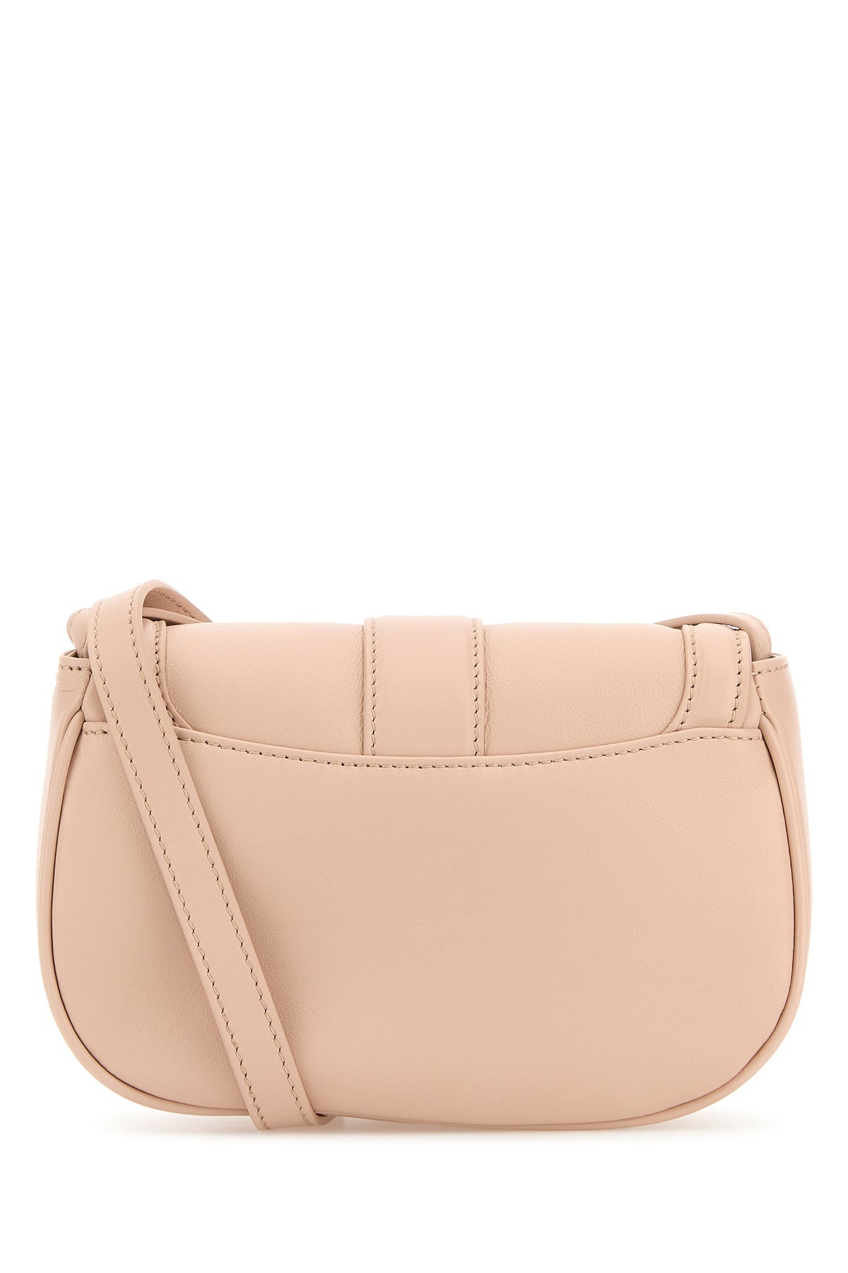 Pastel pink leather mini Satchel crossbody bag - 3