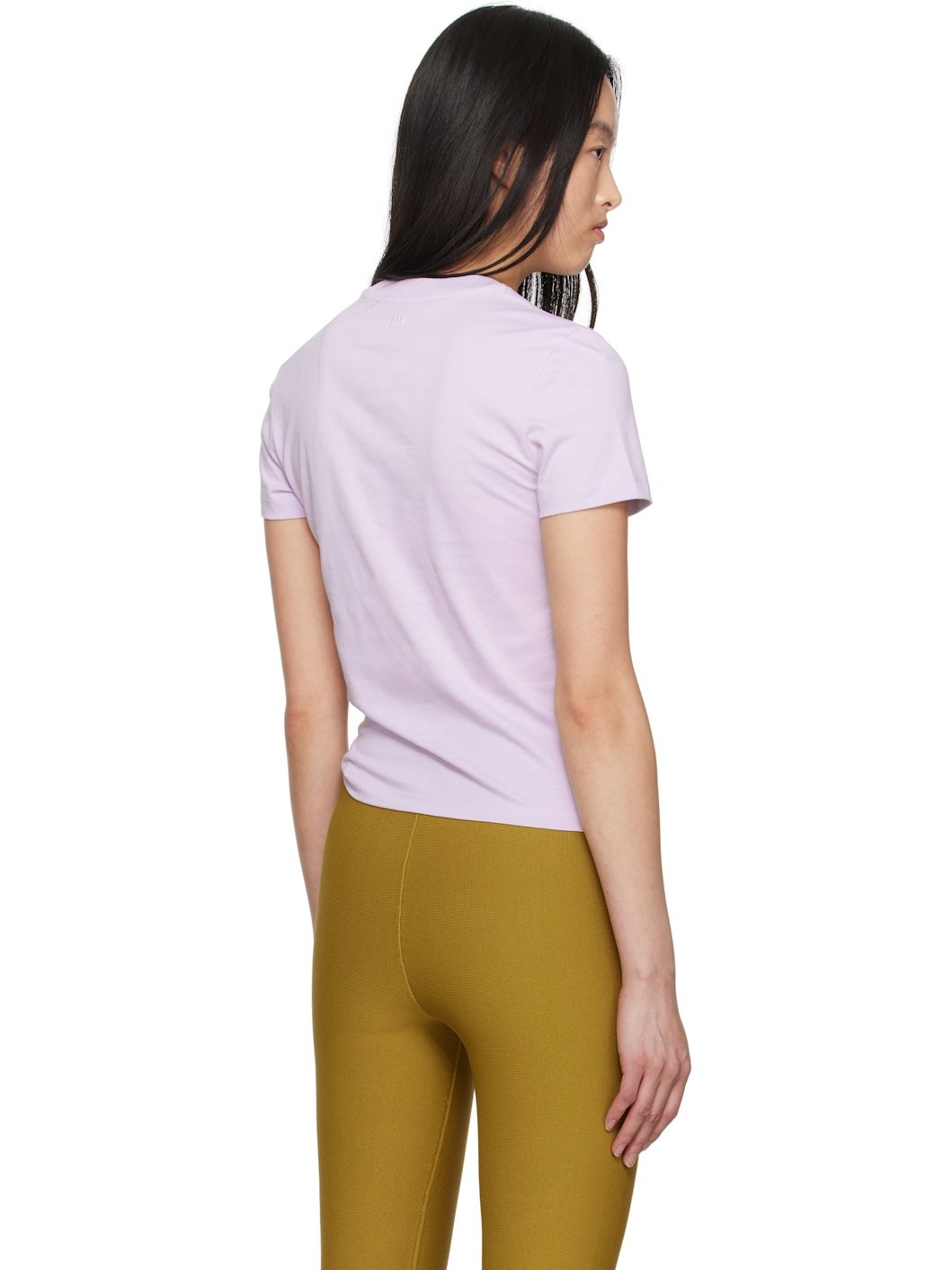 Purple Cotton Cropped T-shirt - 3