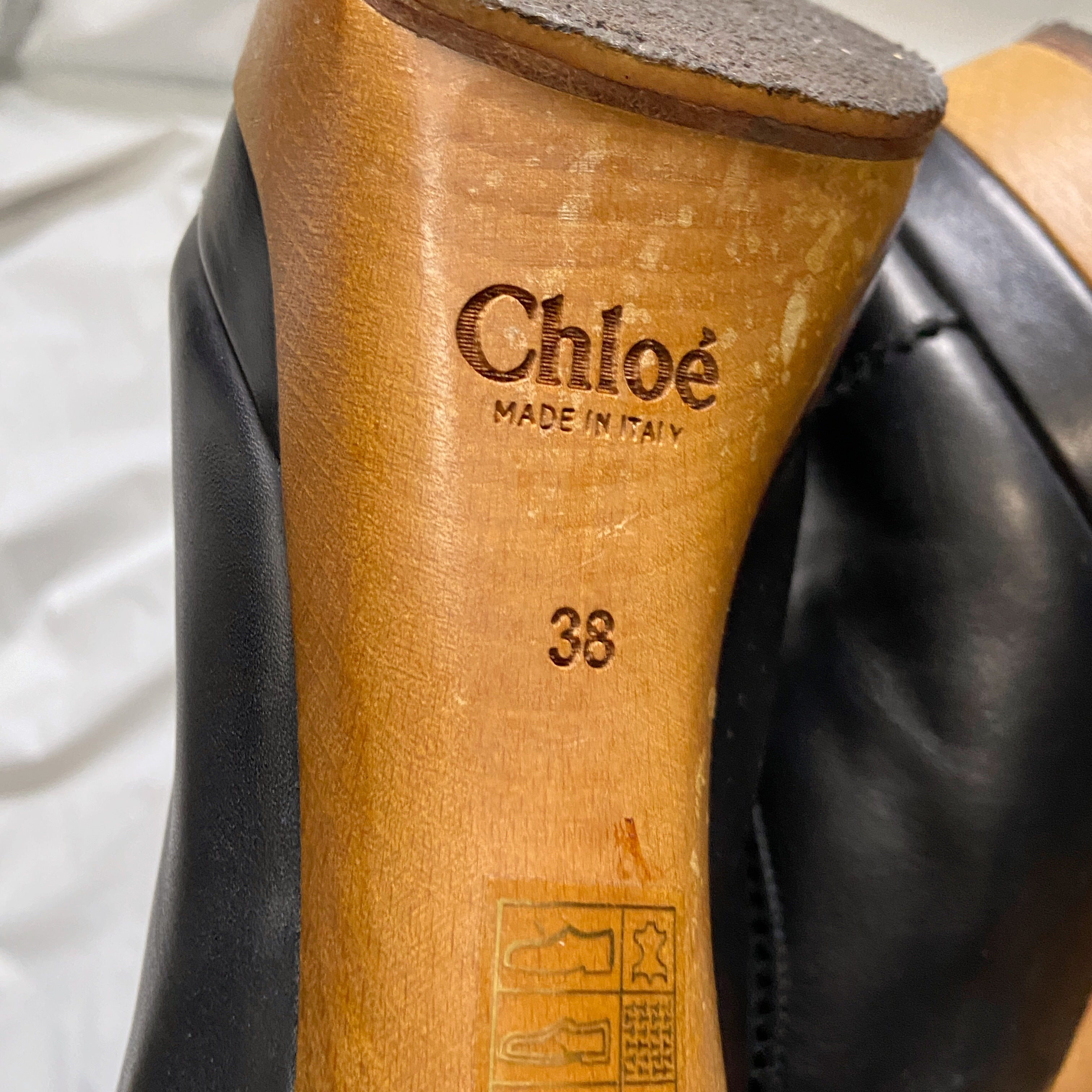 zOthers - Chloé Phoebe Philo High Heeled Platform Boots with Knitted Cover - 9