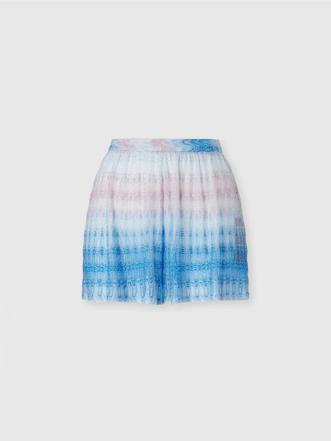 Lace shorts with iconic zig zag pattern - 1