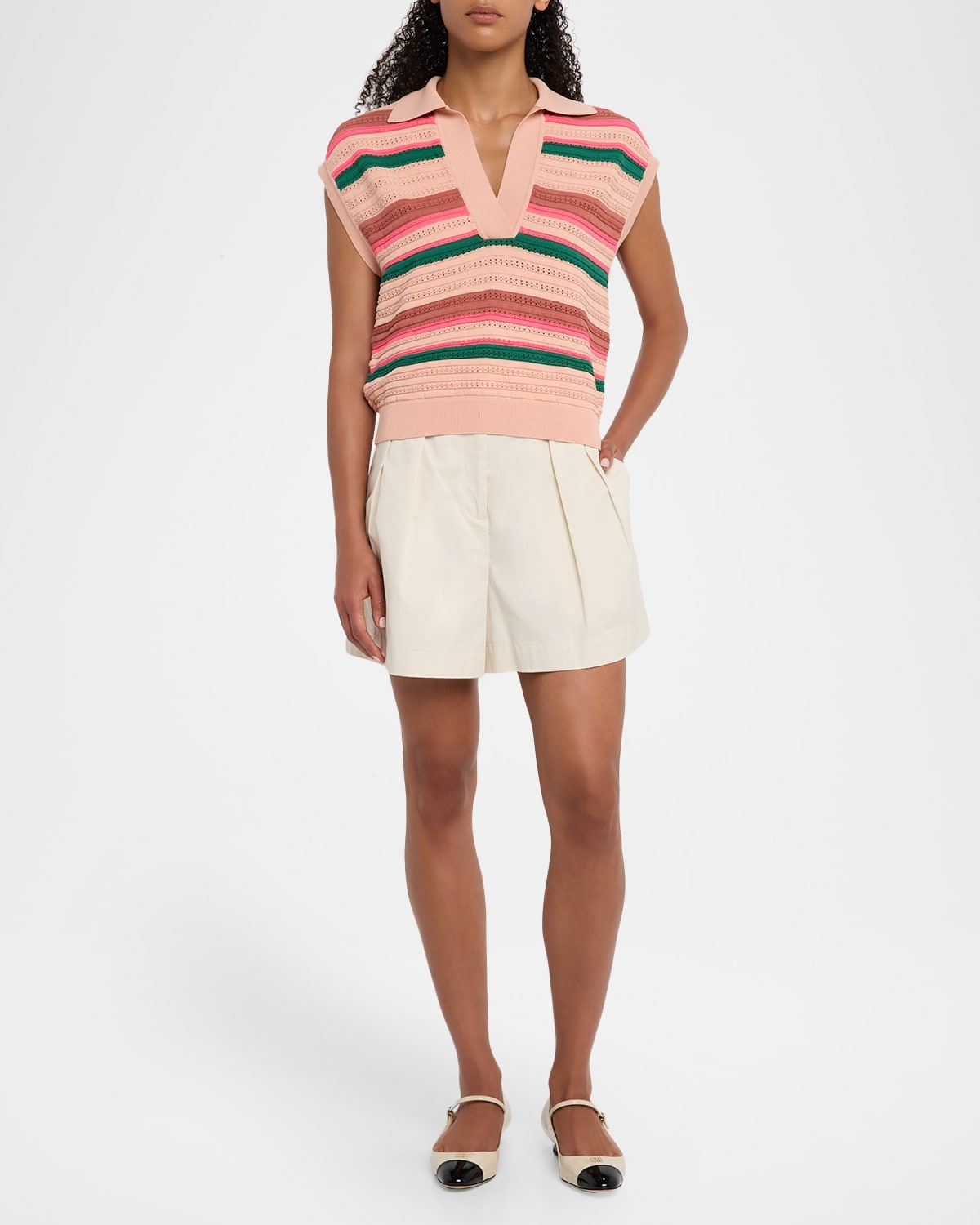 Hantwerp Striped Knit Polo - 2