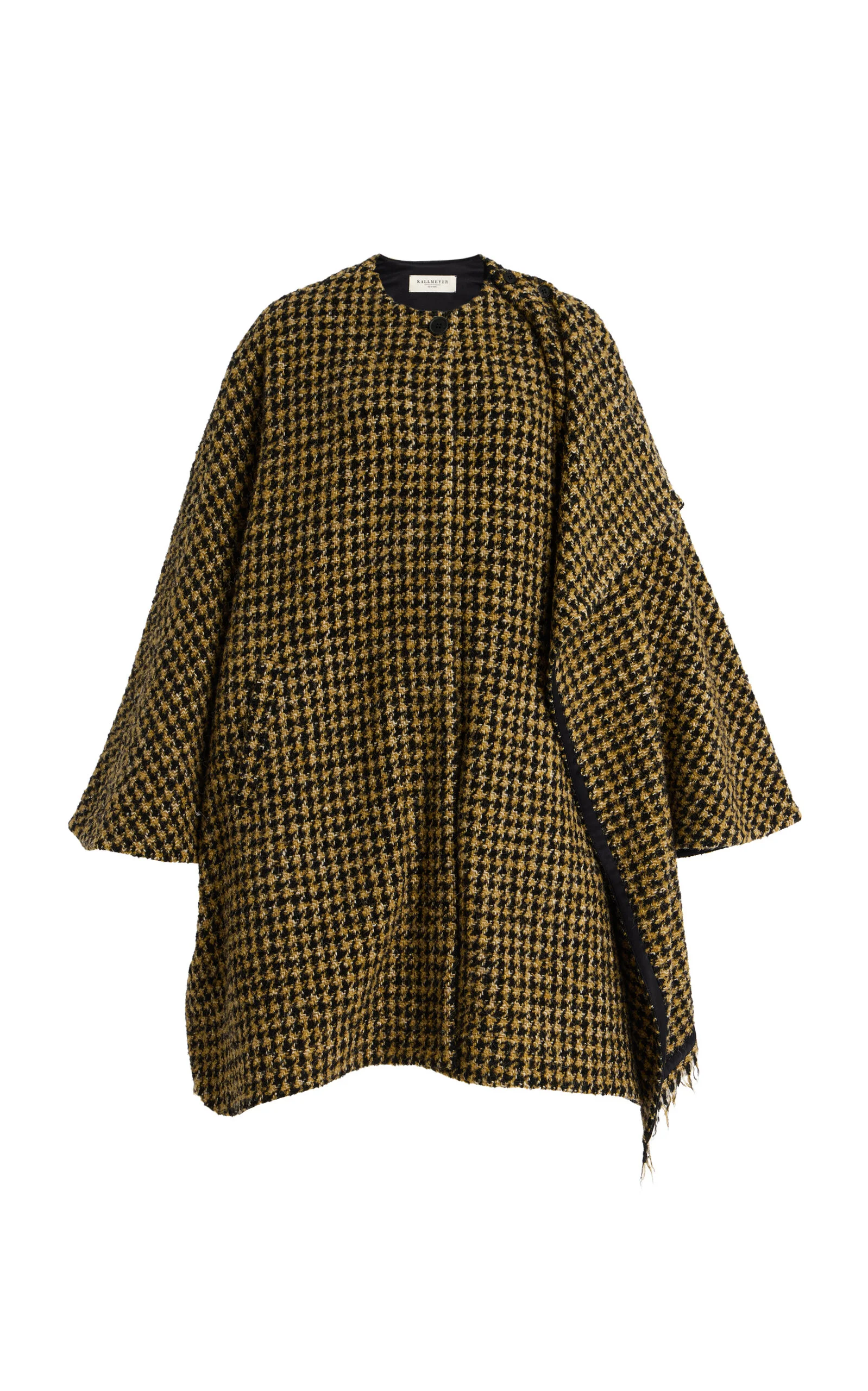 Navi Wool-Blend Scarf Cape Jacket gold - 1