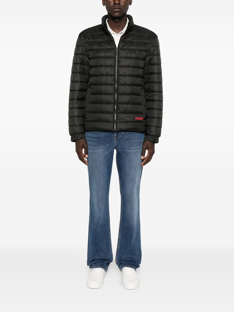 HUGO embroidered-logo padded jacket outlook