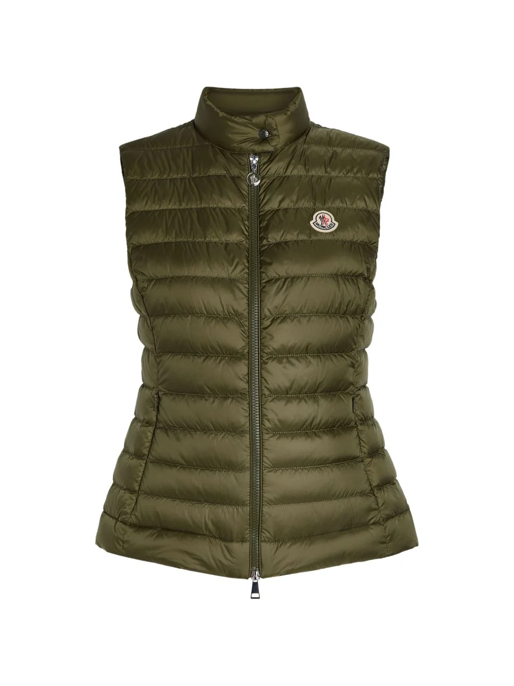 zipped padded waistcoat - 1