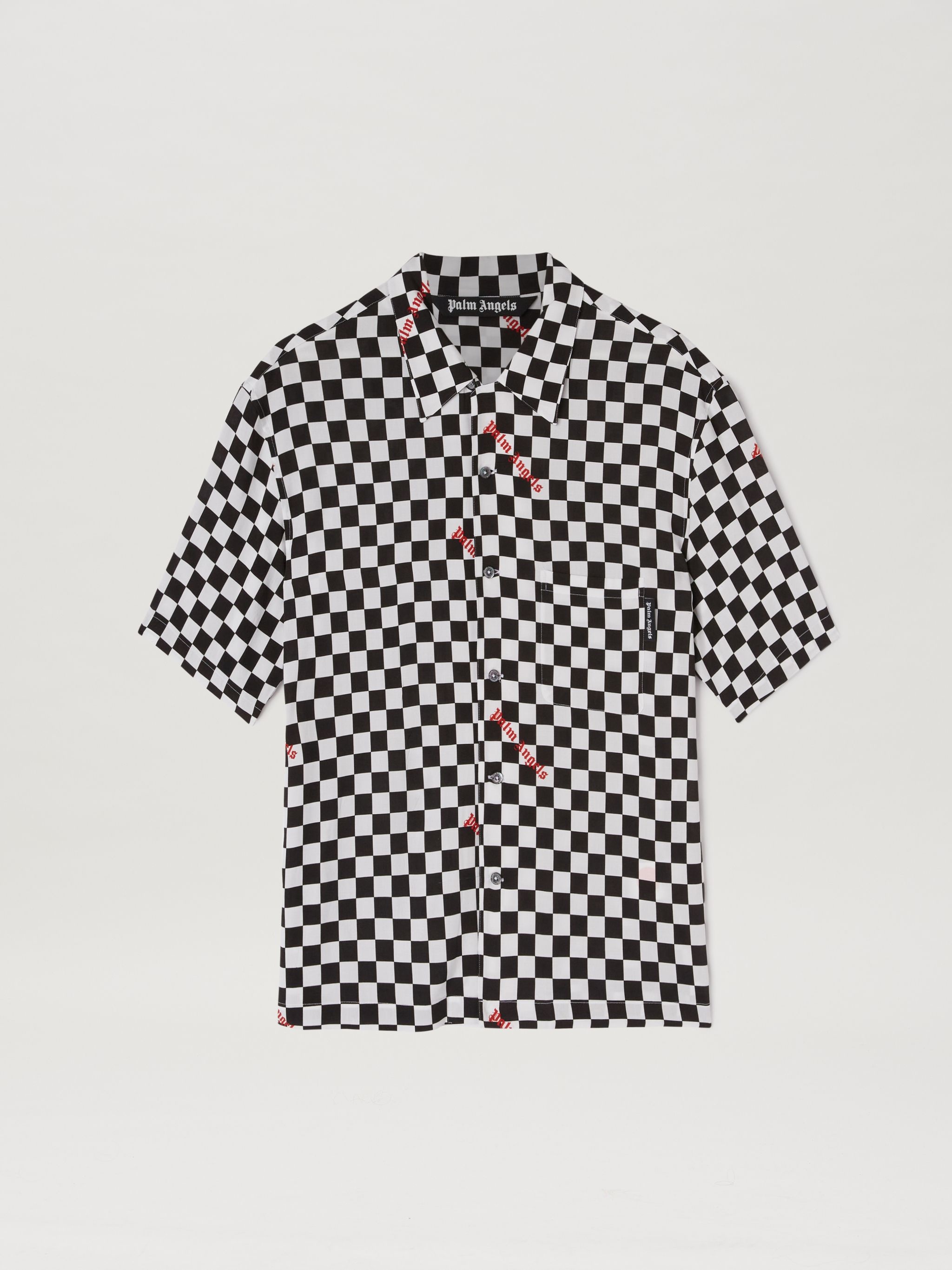 DAMIER PRINT BOWLING SHIRT - 1