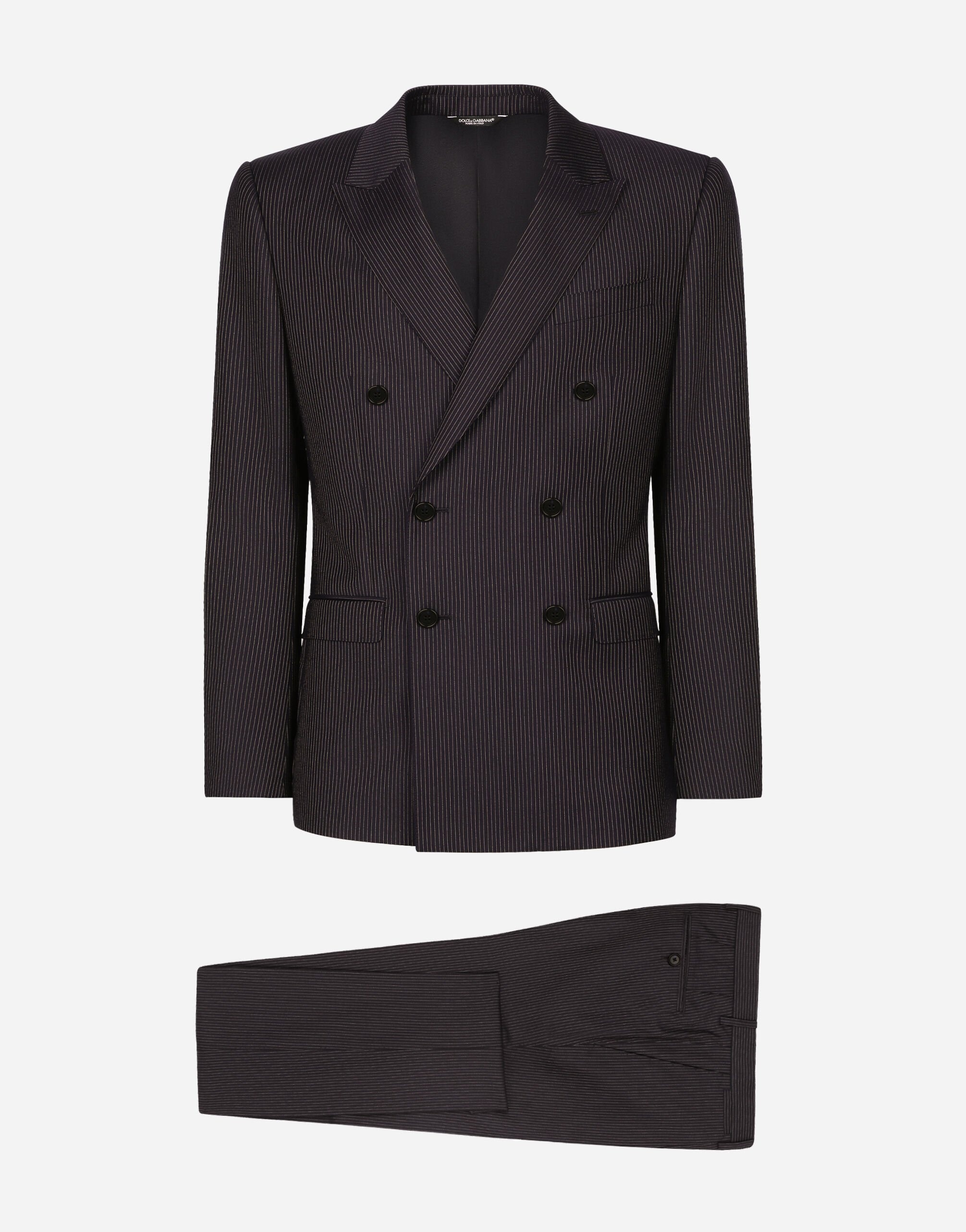 Pinstripe double-breasted Martini-fit suit - 1