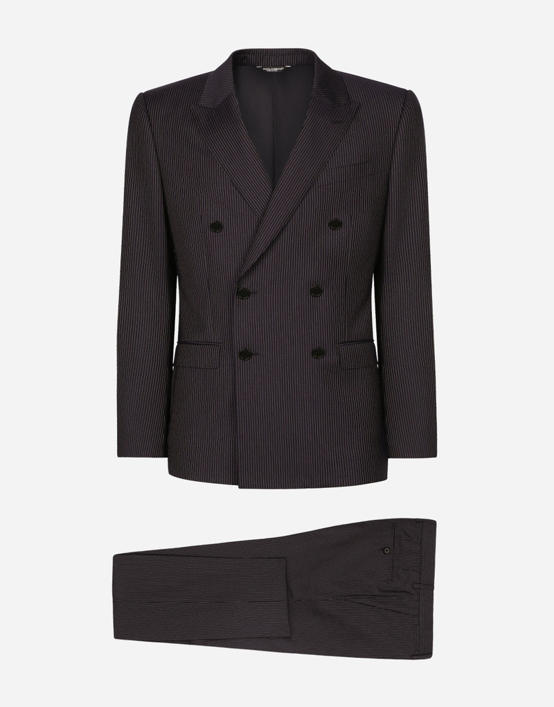 Pinstripe double-breasted Martini-fit suit 1