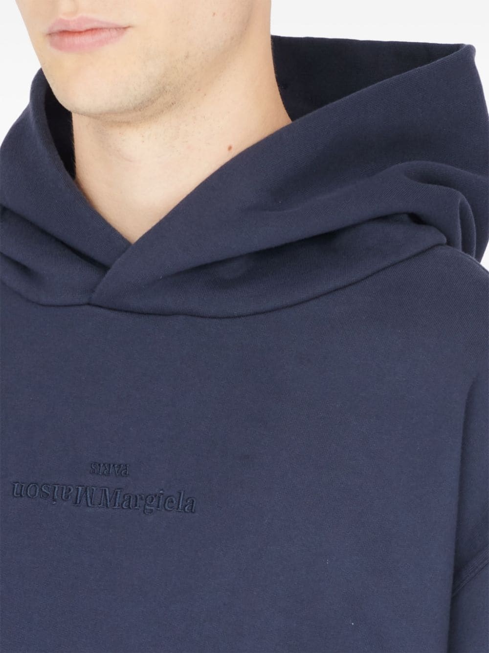 logo-embroidered cotton hoodie - 7