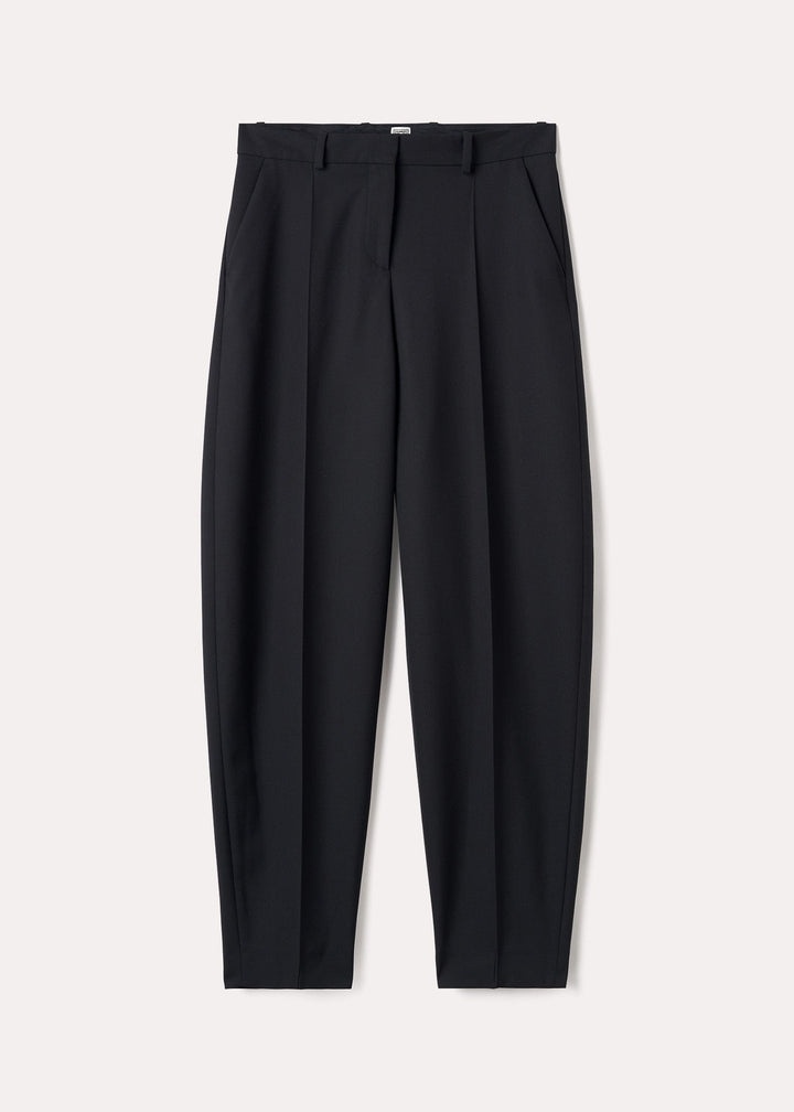 Barrel leg trousers black - 1