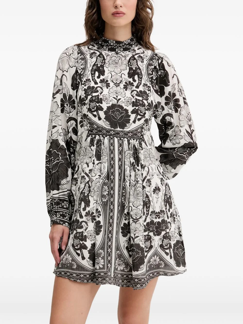 floral mini dress - 1