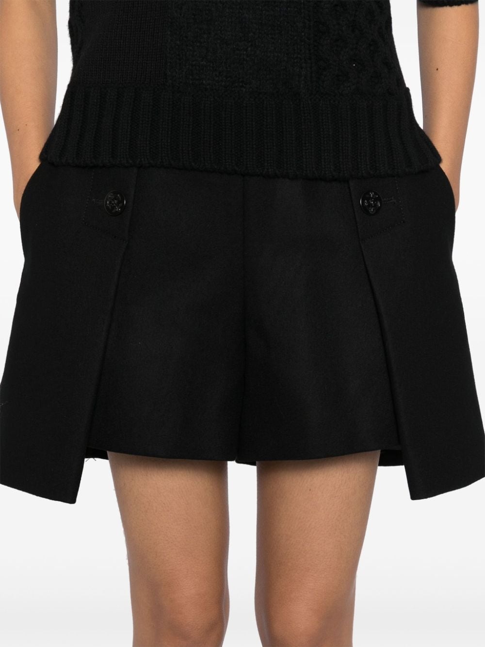 pleated tailored short - 5