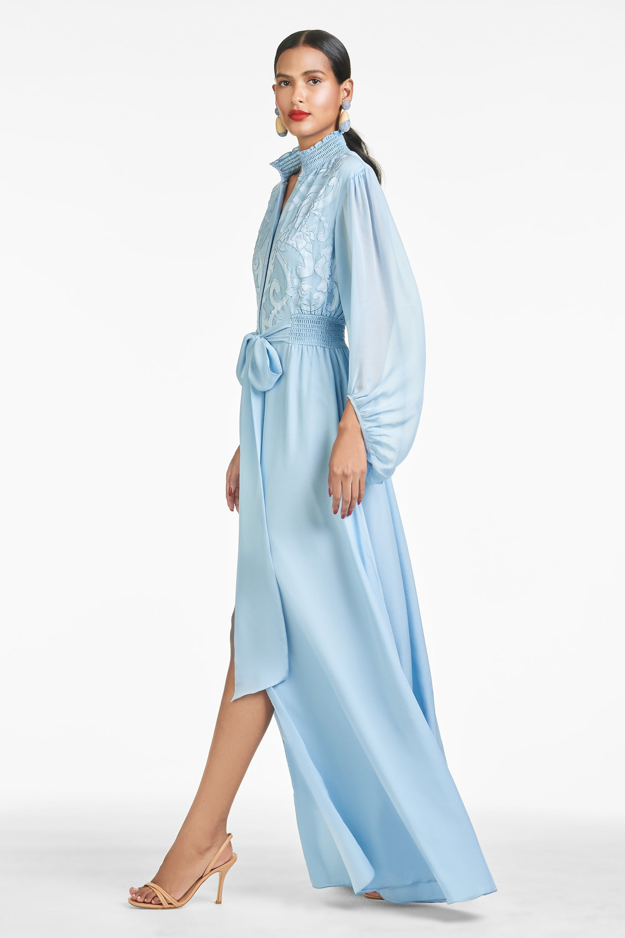 Beatrix Gown - Chambray Blue - 4