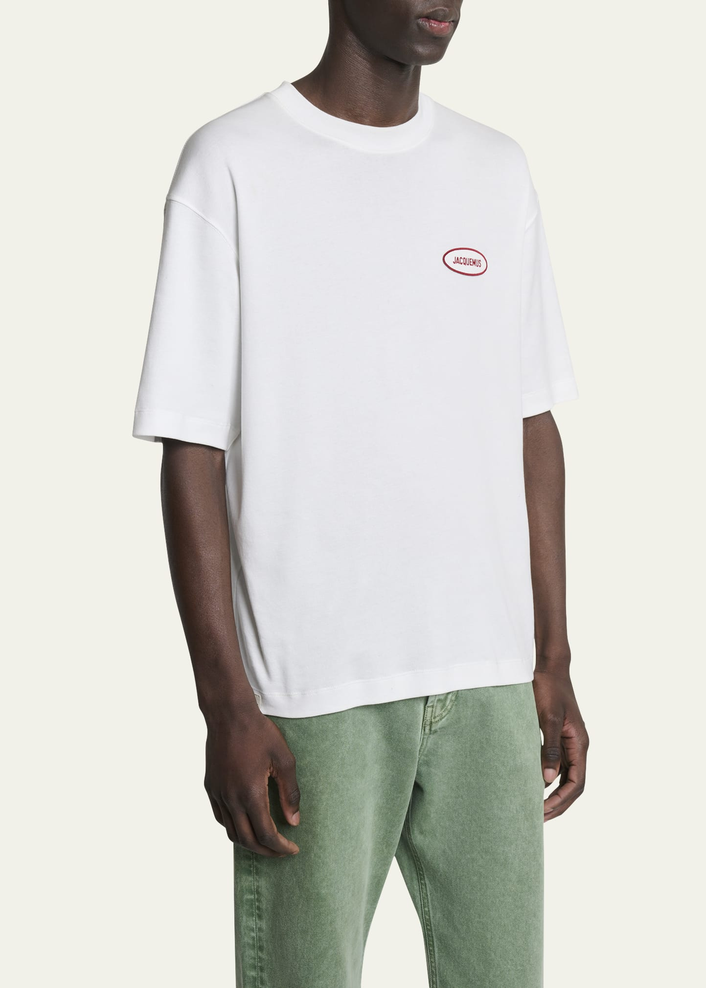 Men's Stazione Logo Patch T-Shirt - 4