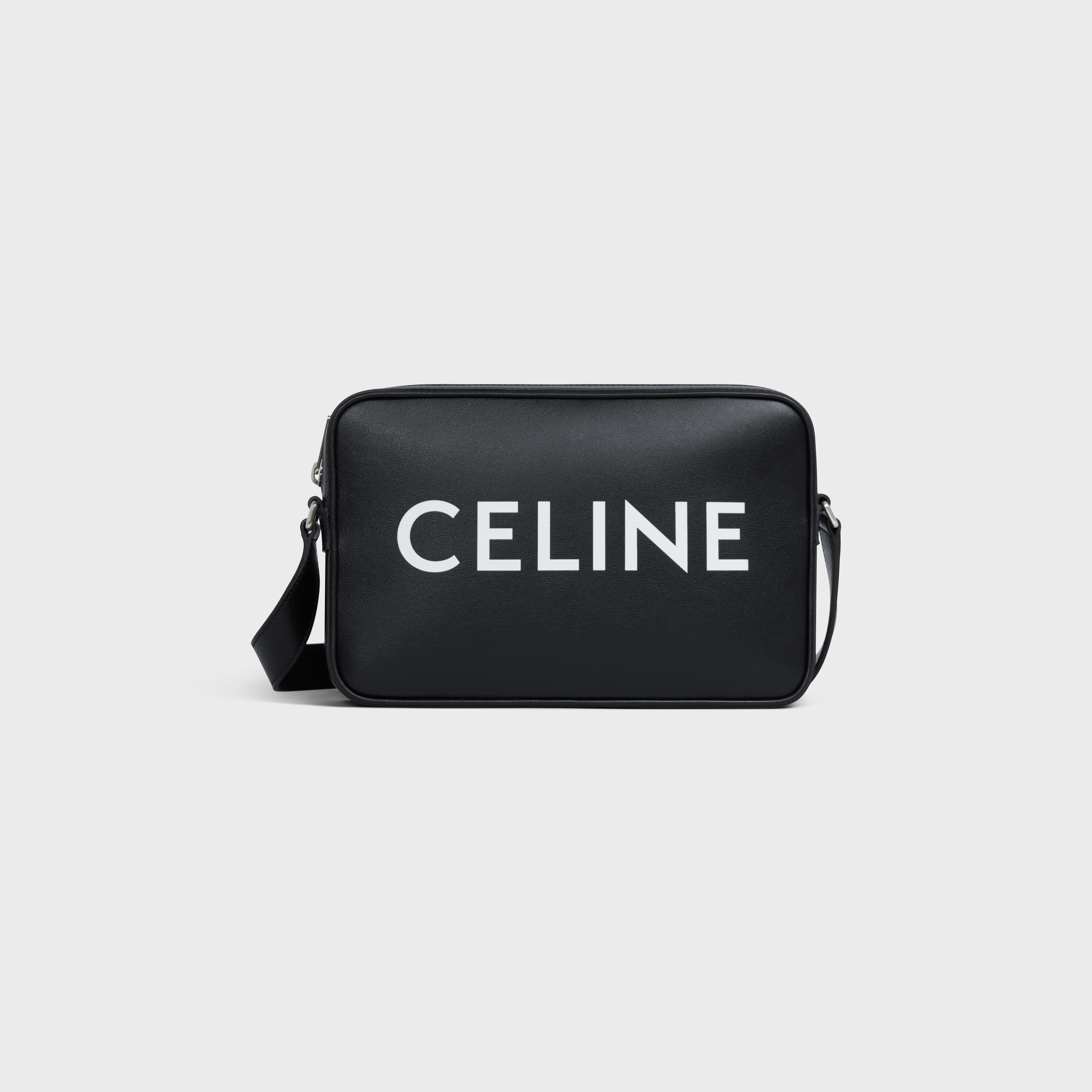 Medium Messenger Bag in Smooth Calfskin with Celine Print - 1