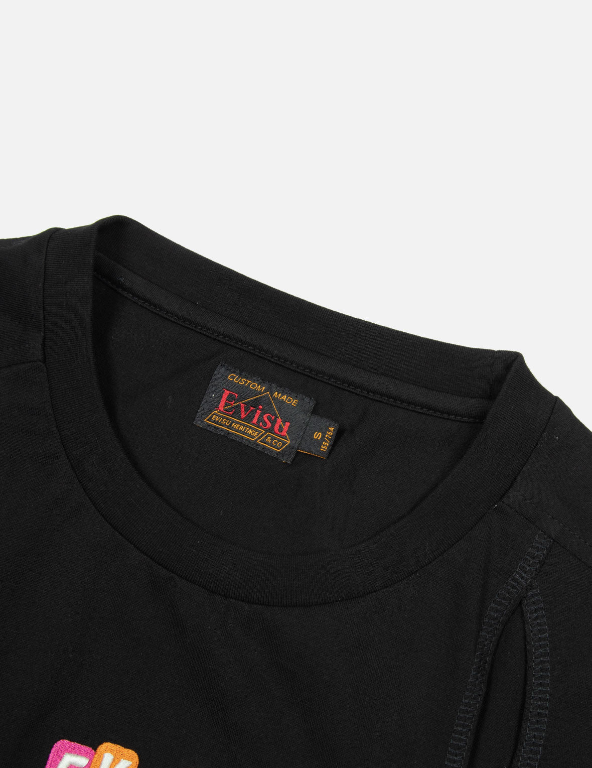 LOGO EMBROIDERY AND DONUT DARUMA PRINT FASHION FIT T-SHIRT - 7