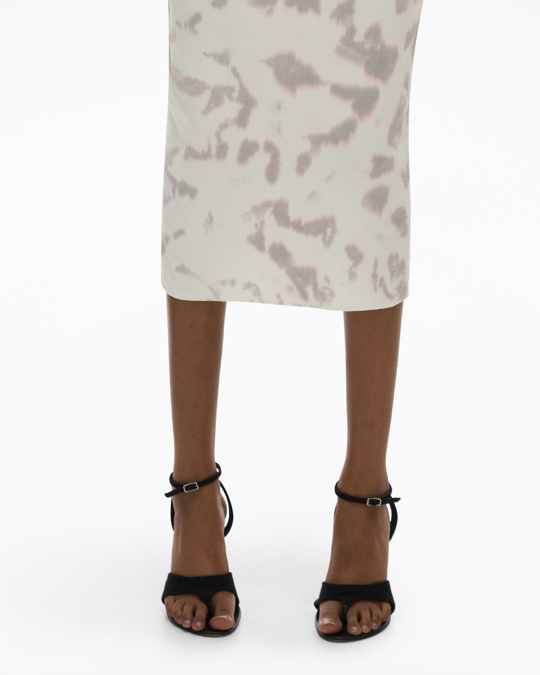 RIB PENCIL SKIRT - 6