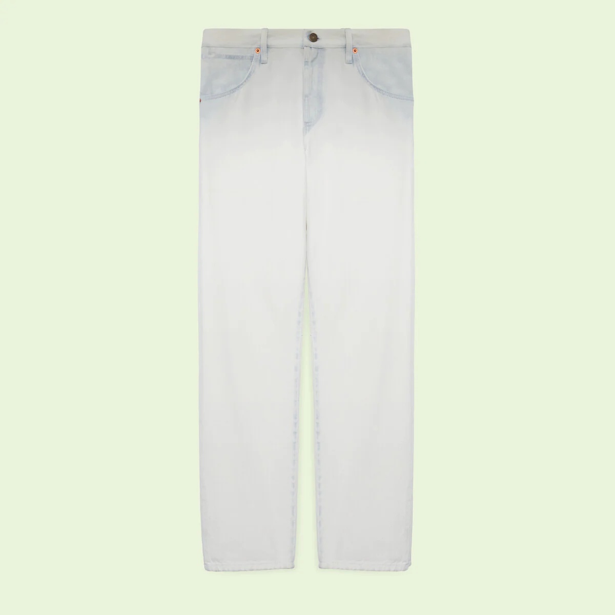Gucci Lovelight denim pant with embroidery - 1