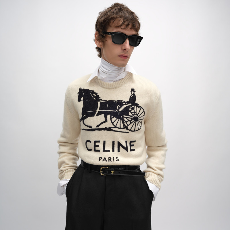 CELINE crewneck sweater IN cashmere outlook