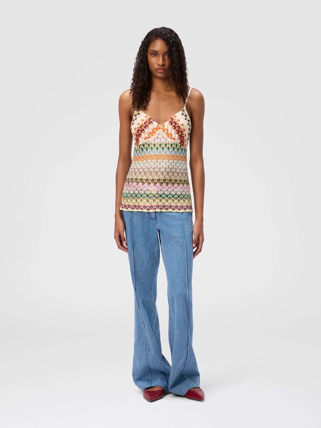Sleeveless lace top - 2