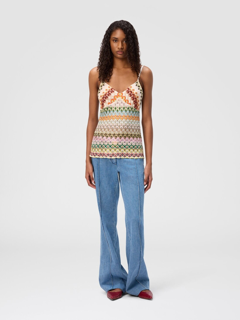 Missoni Sleeveless lace top outlook