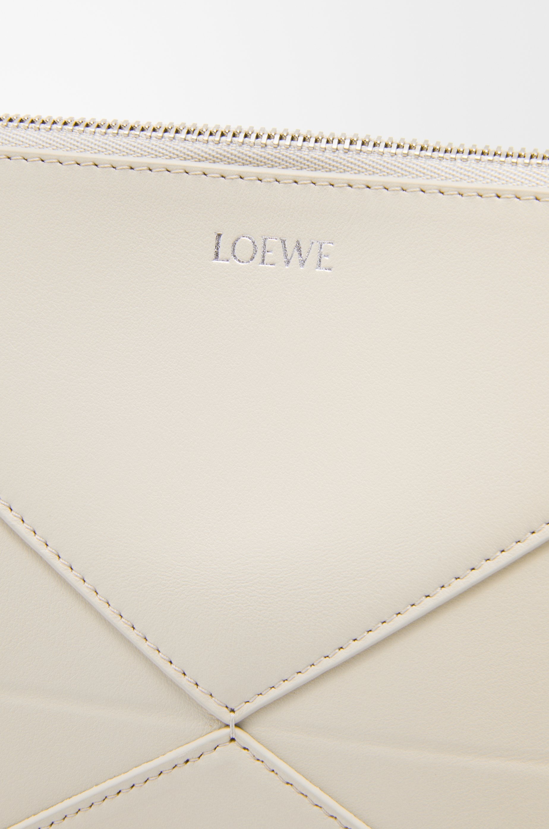 Puzzle Fold pouch in shiny nappa calfskin - 9