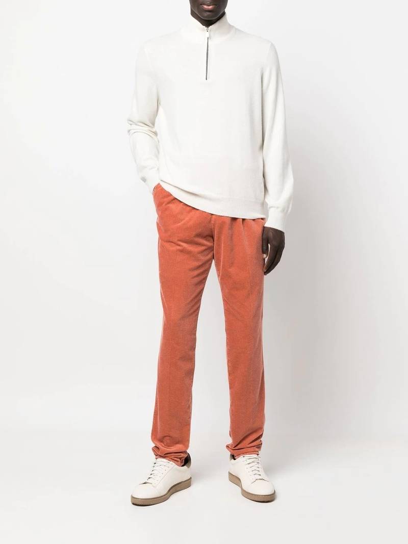 Brunello Cucinelli straight-leg corduroy trousers outlook