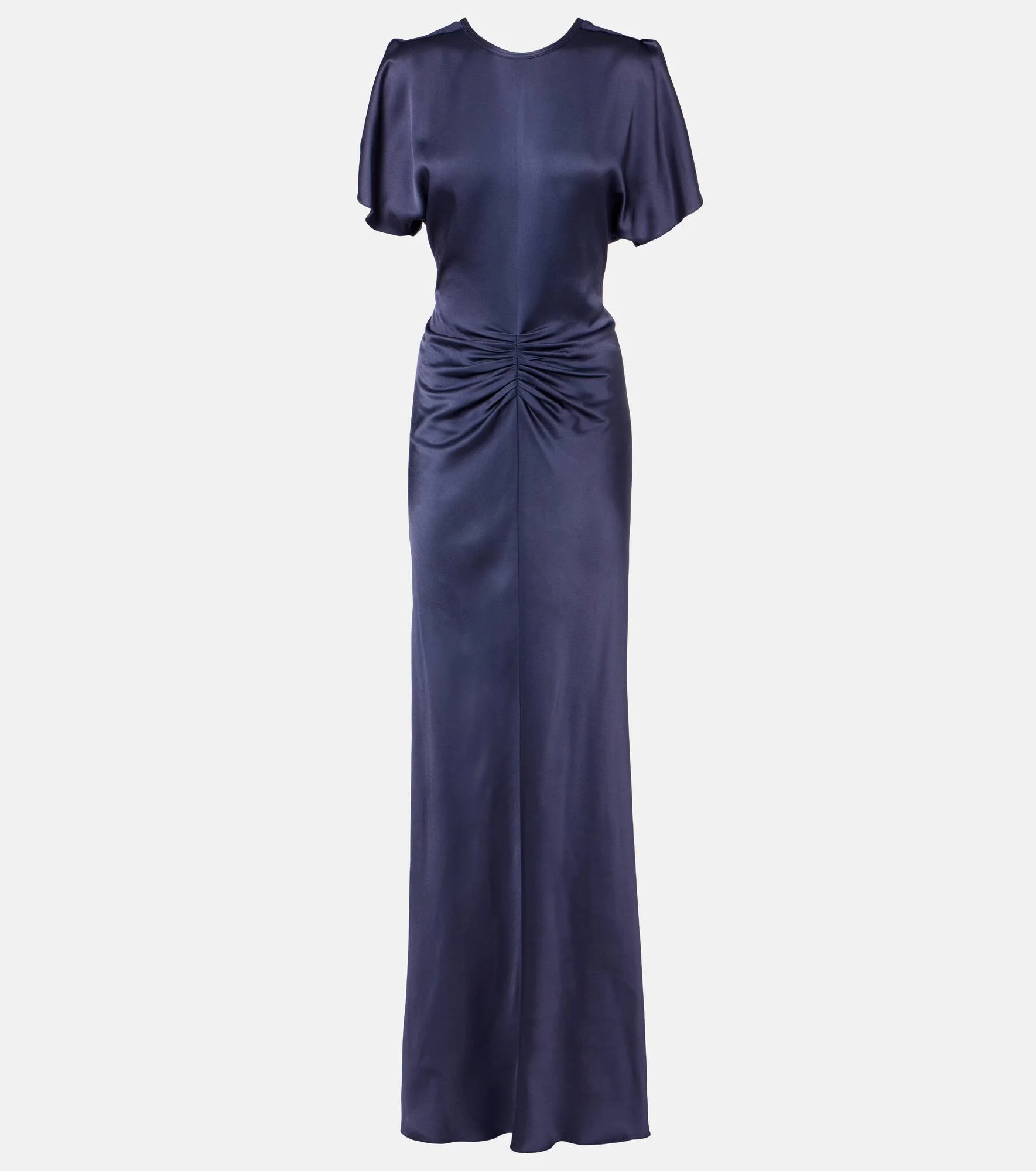 Isabella gathered satin gown - 1