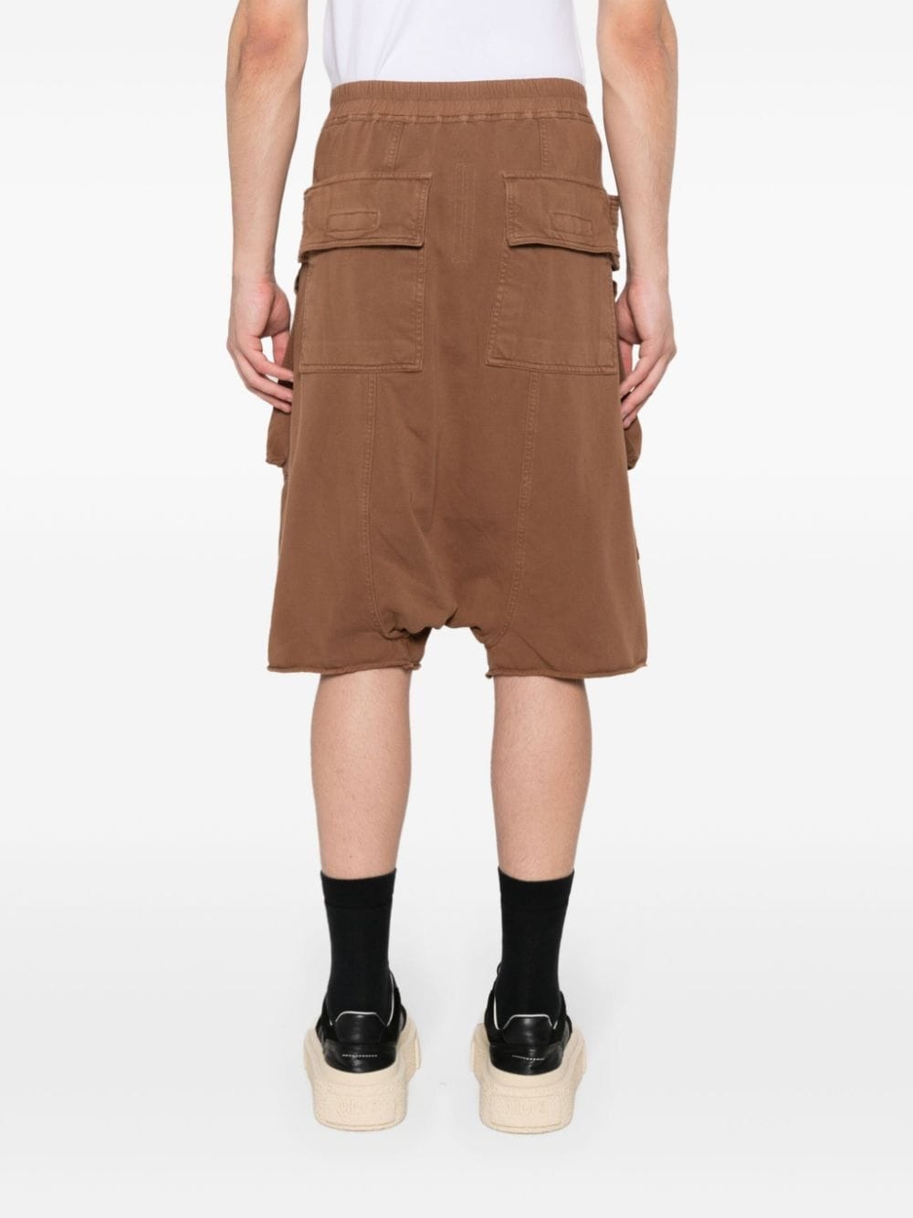 jersey cargo shorts - 4