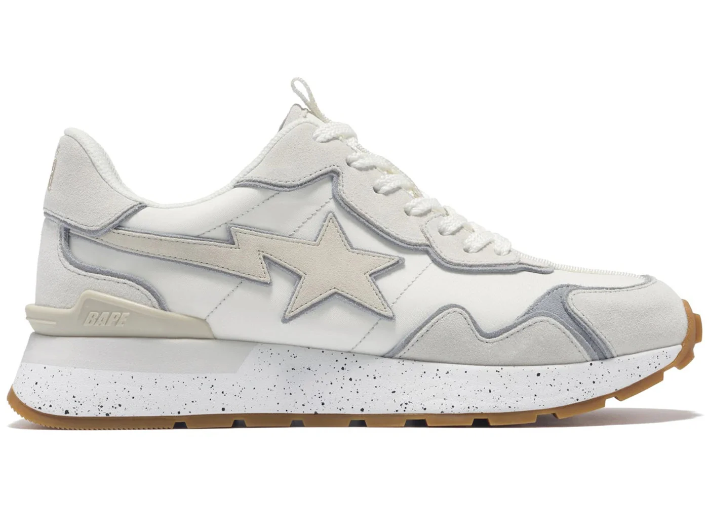 A Bathing Ape Road Sta Express #1 White Grey Gum - 1