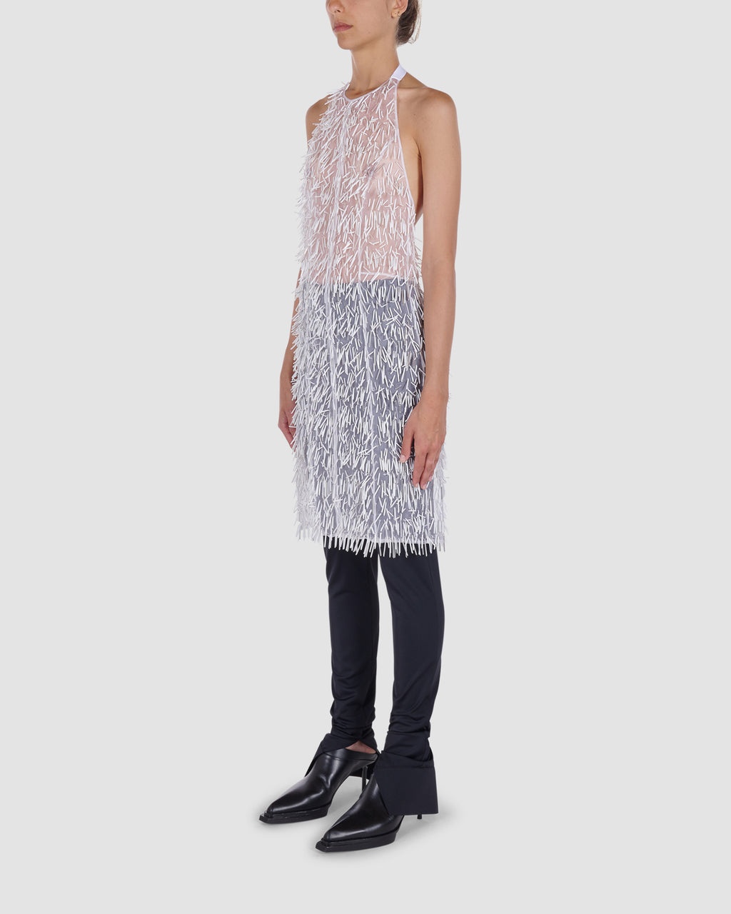 BEADED SLEEVELESS DRESS - 3
