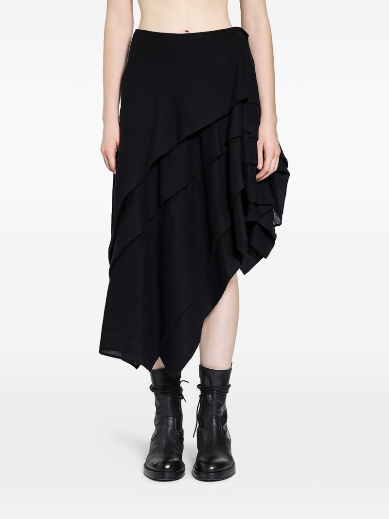tucked stitched midi skirt 1