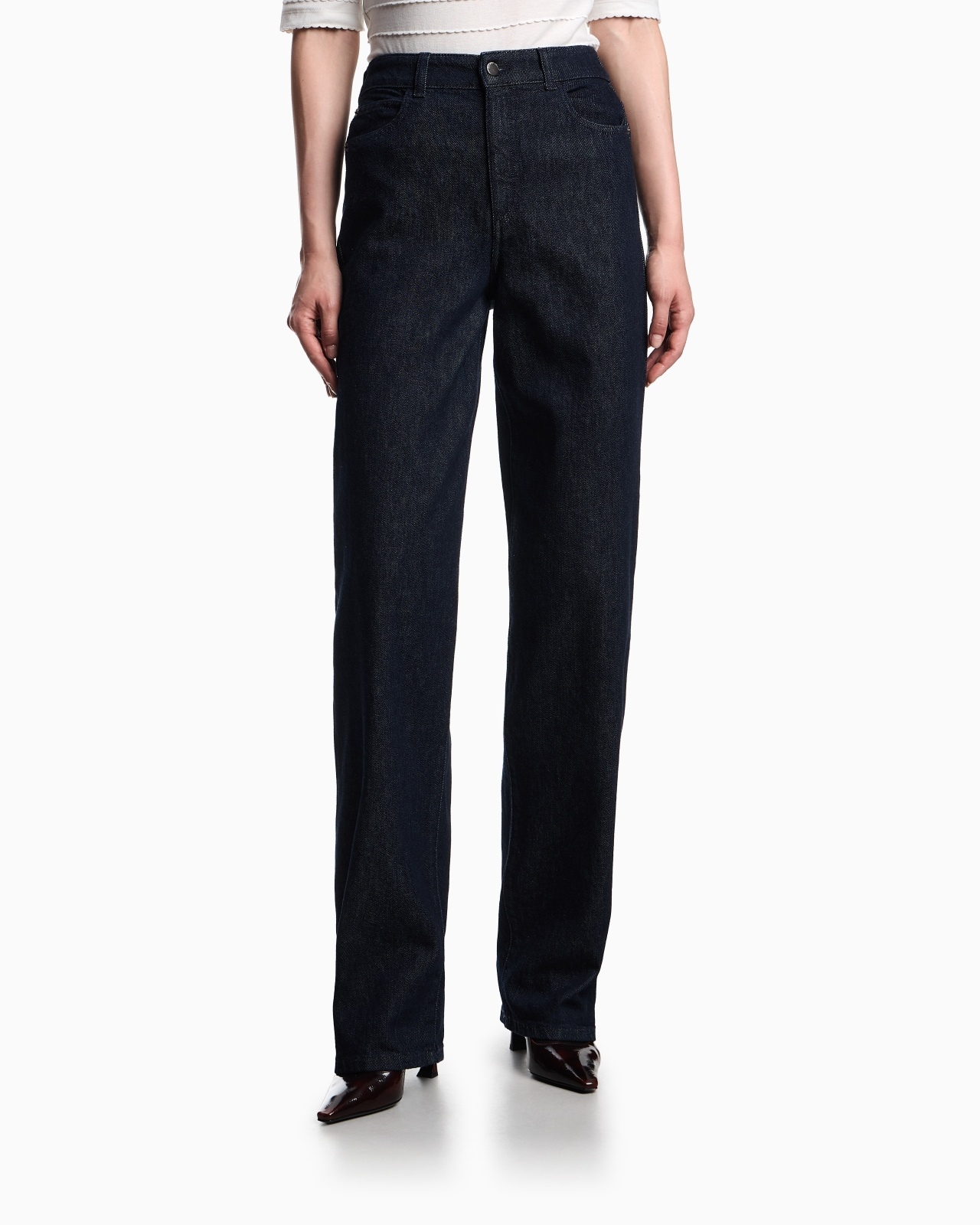 J4B MID/HIGH-RISE STRAIGHT-LEG JEANS IN 11.5-OZ DENIM - 4