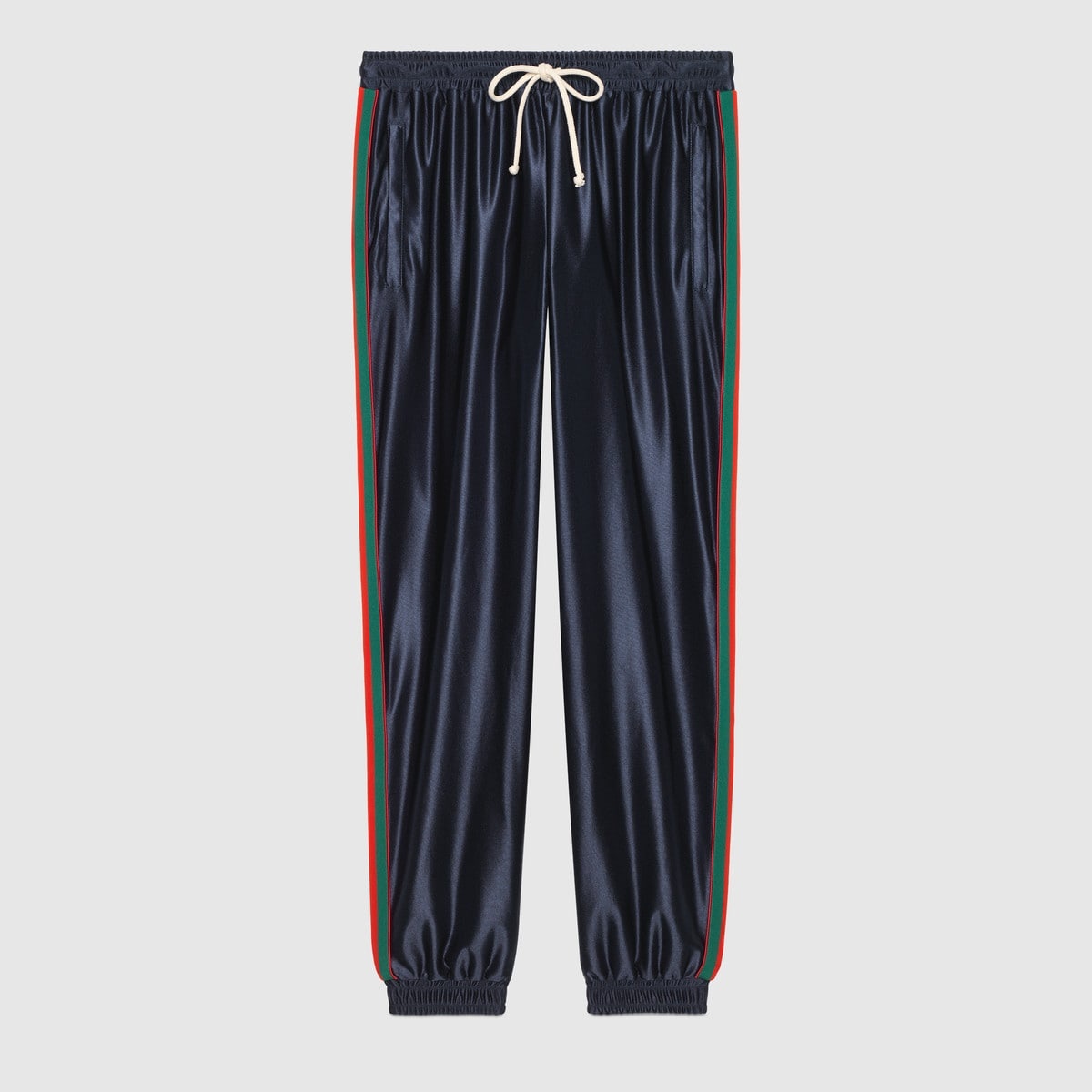 Shiny jersey pant with Web - 1