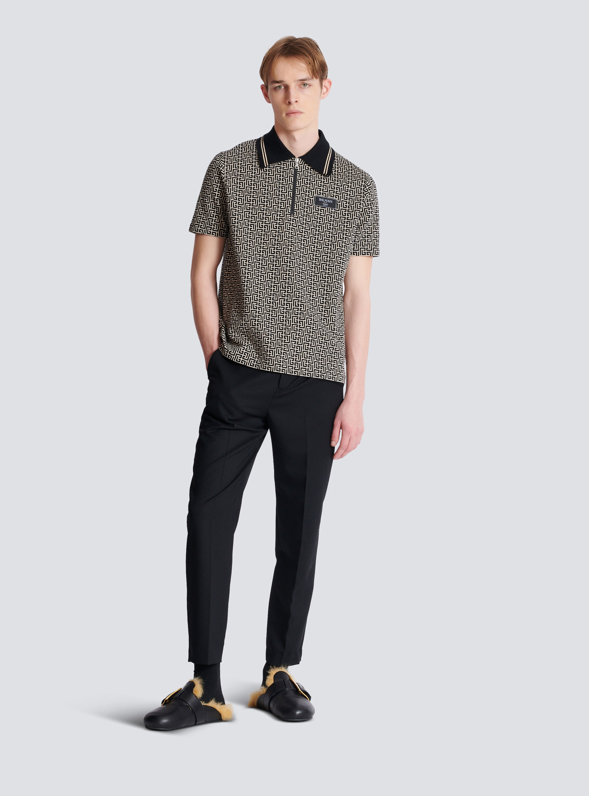 PB Labyrinth jacquard polo shirt - 2