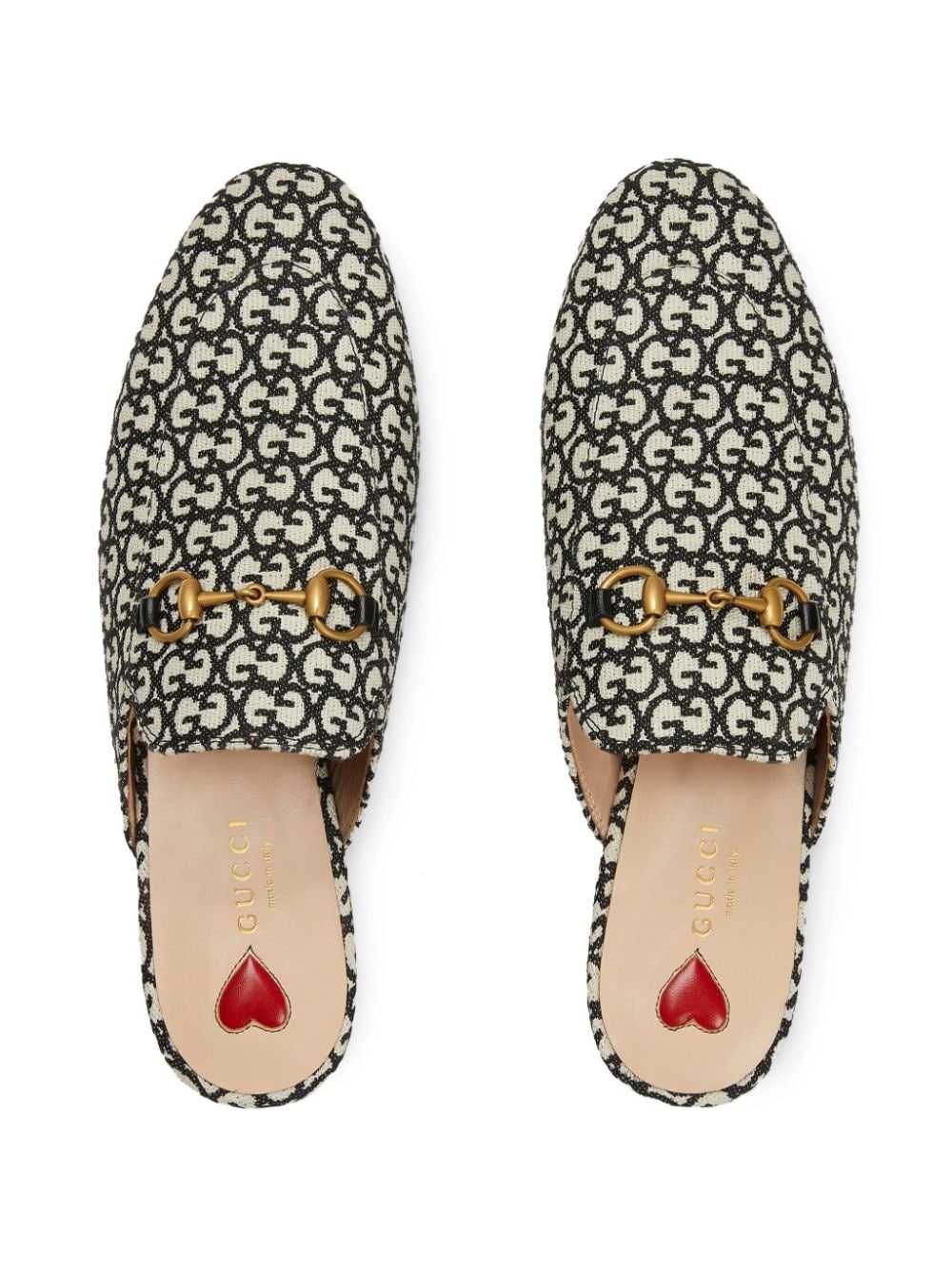 Princetown logo-jacquard mules - 4