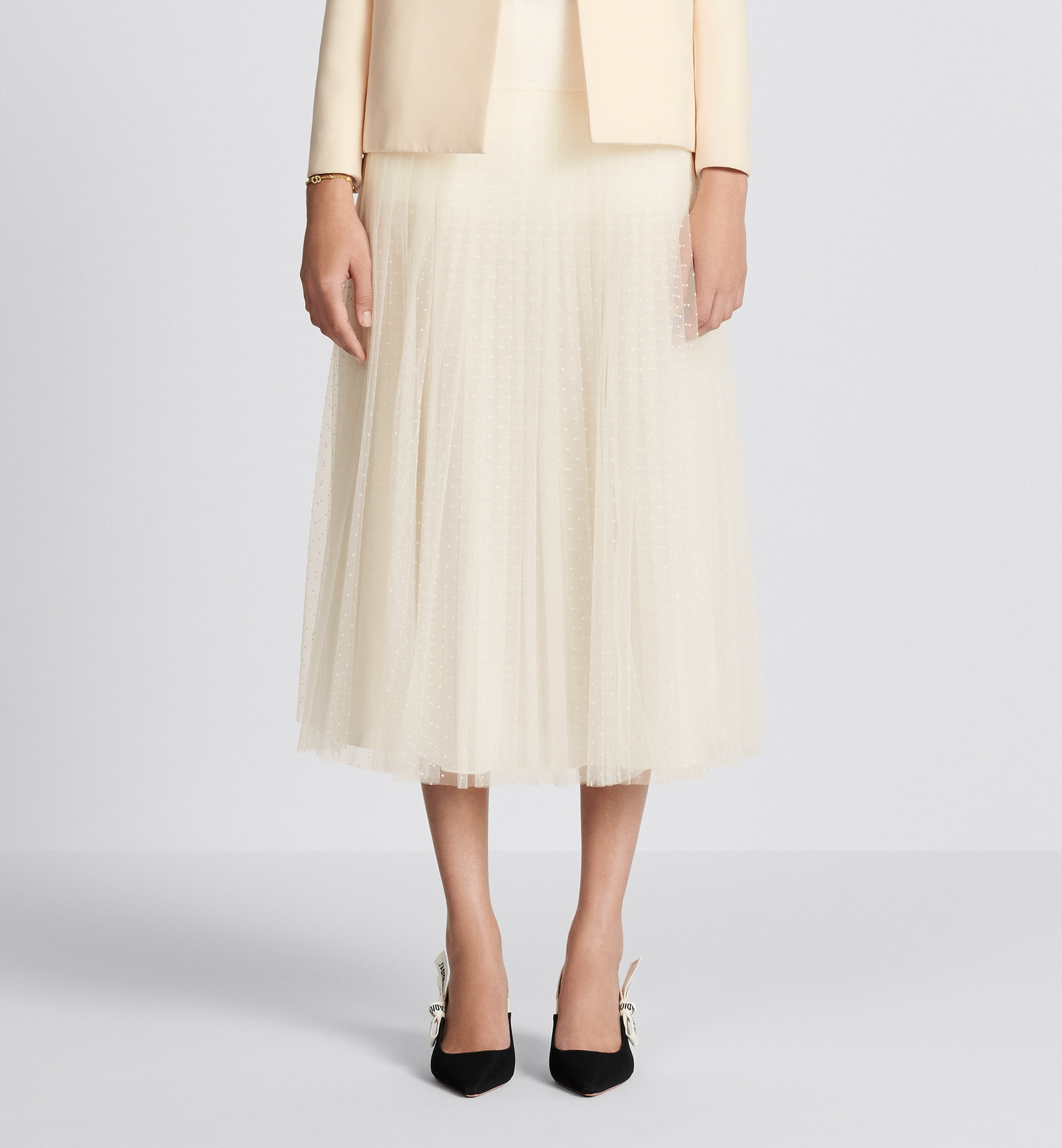 Mid-Length Pleated Skirt - 2