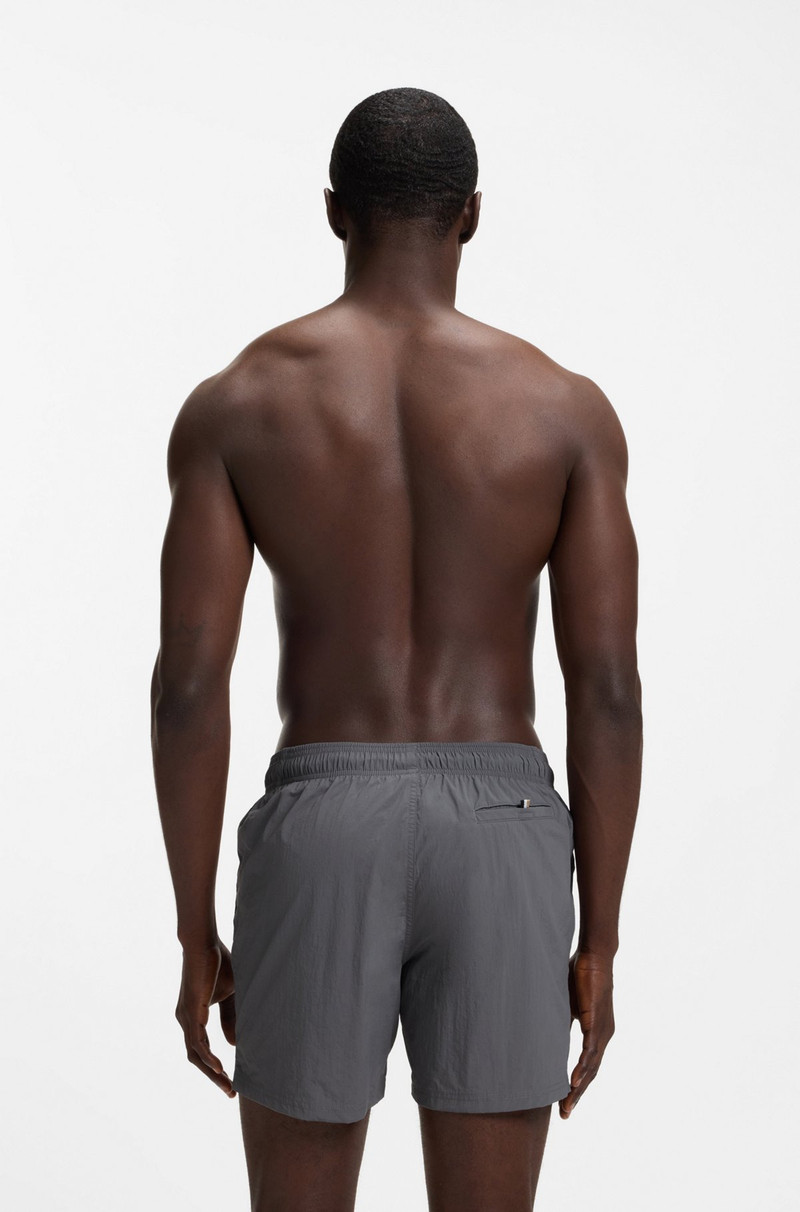 BOSS SWIM SHORTS WITH VERTICAL LOGO PRINT outlook
