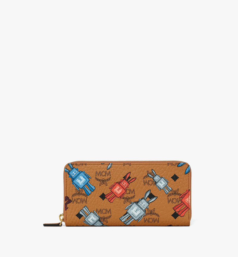Aren Zip Around Wallet in Rabot Visetos 1