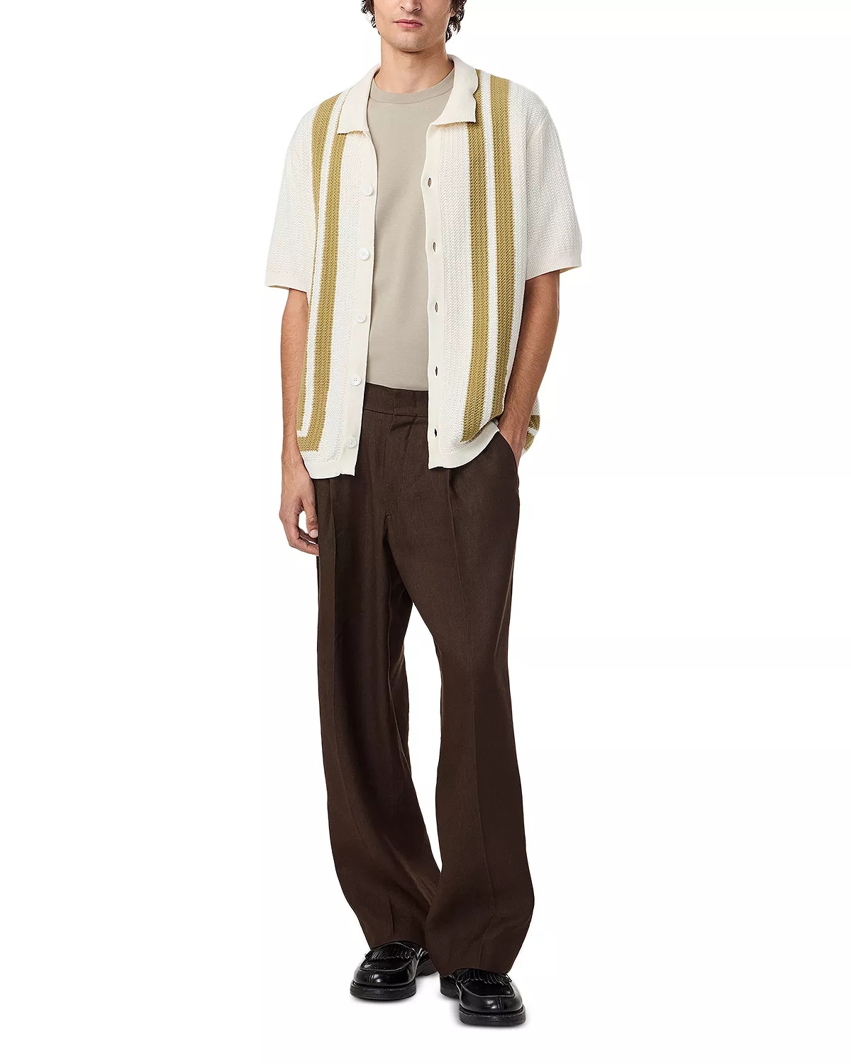Ares Knit Button Down Shirt - 2