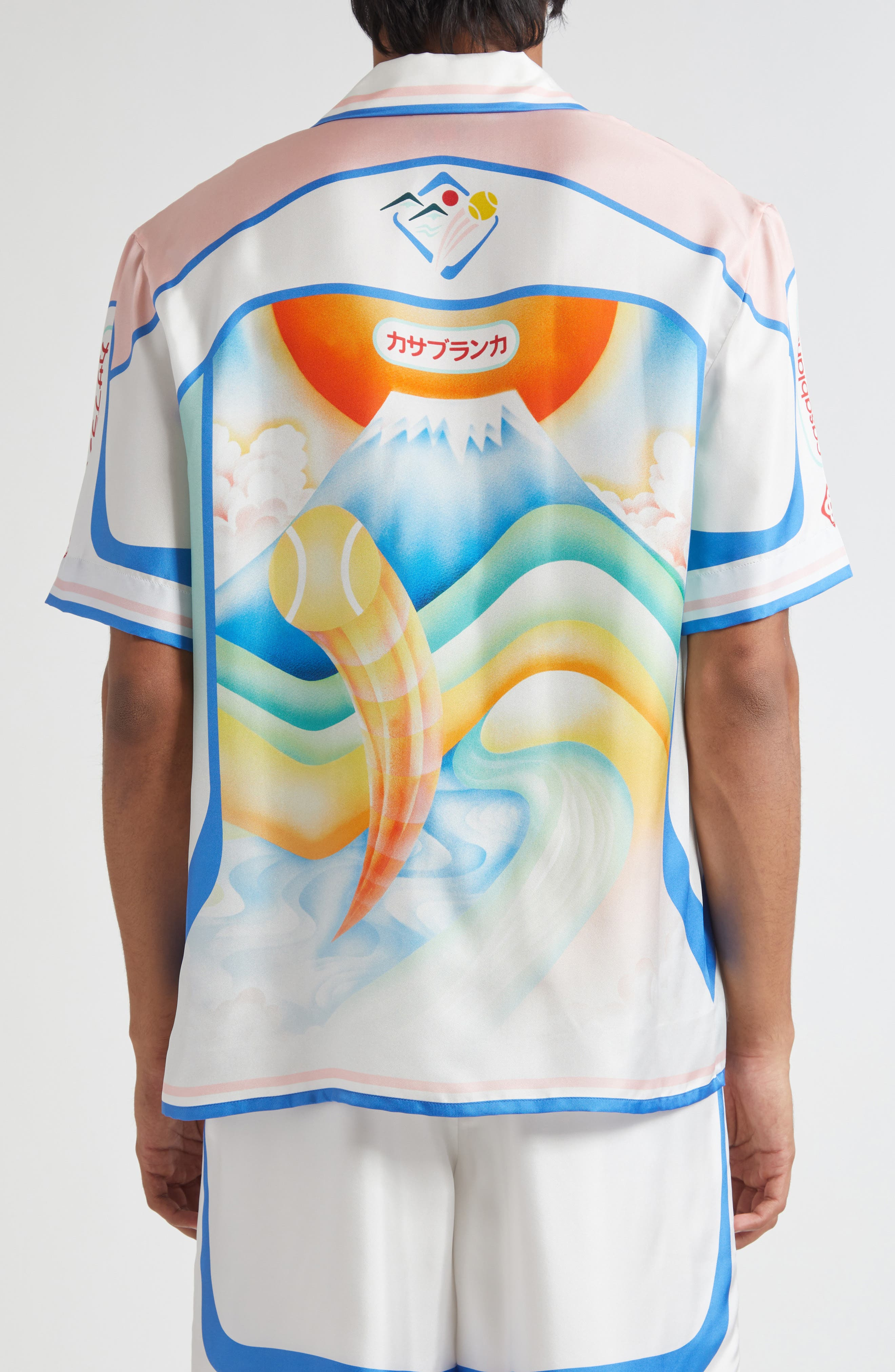 Casablanca Fuji Dream Silk Camp Shirt at Nordstrom - 3