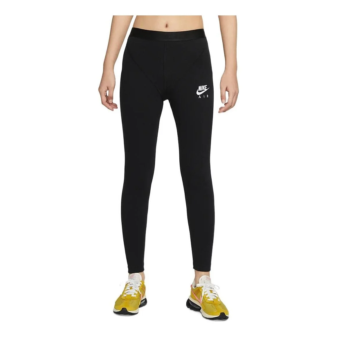(WMNS) Nike AS W Sportswear Nike Sportswear Air RIB TIGHTS HR Black DM6072-010 - 1