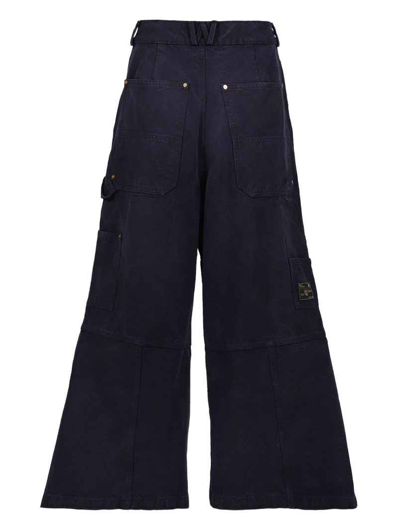 WILLY CHAVARRIA cotton wide-leg trousers outlook