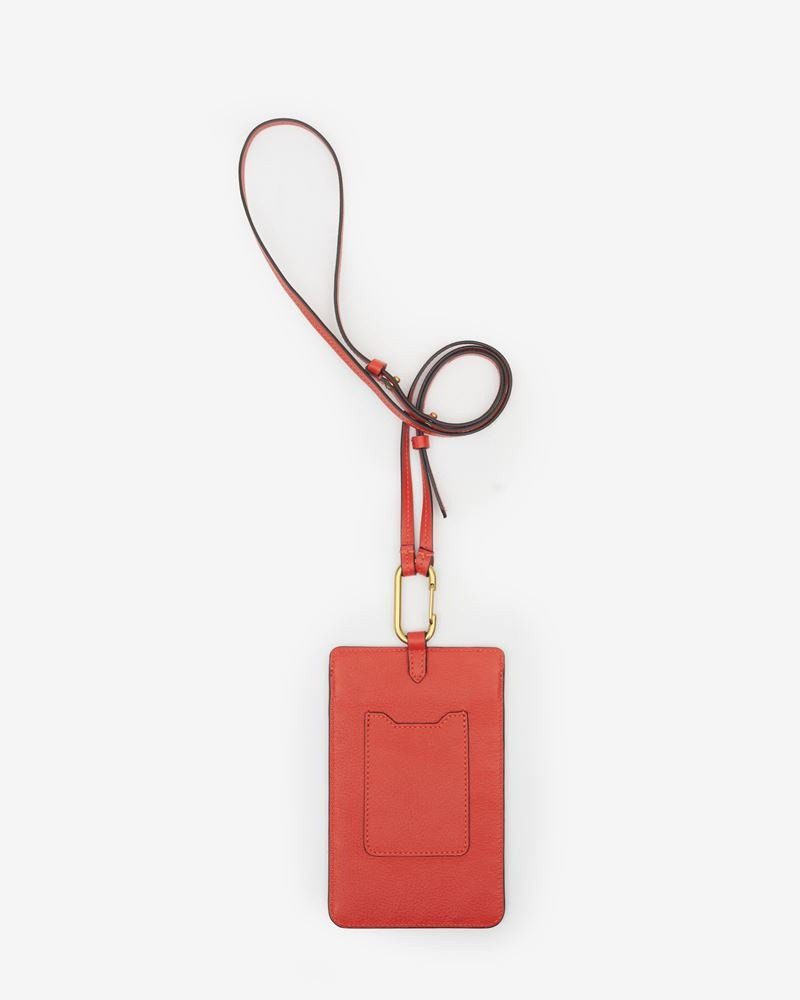 Isabel Marant TIELI LEATHER PHONE HOLDER outlook