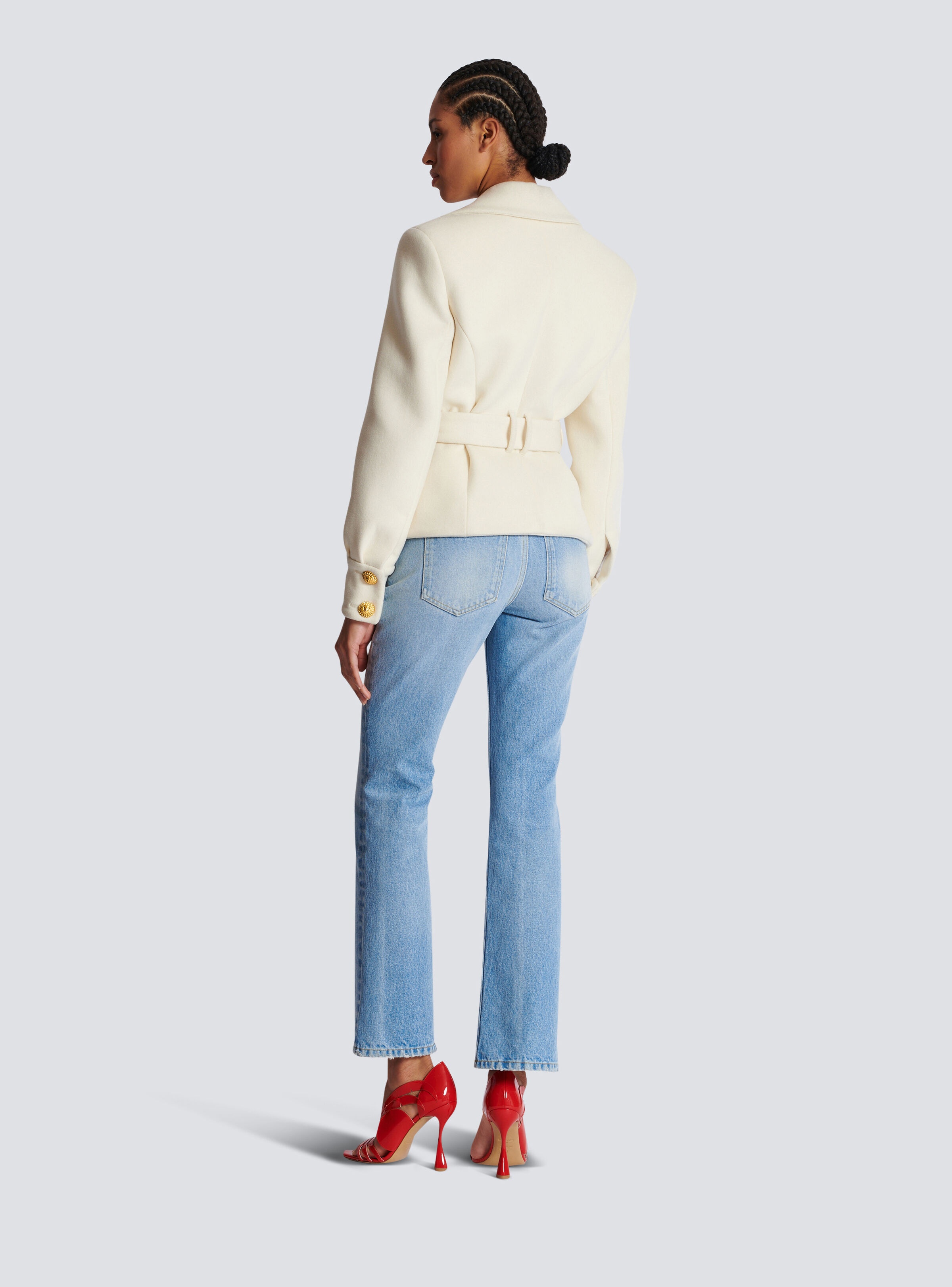 Wool belted coat - 4