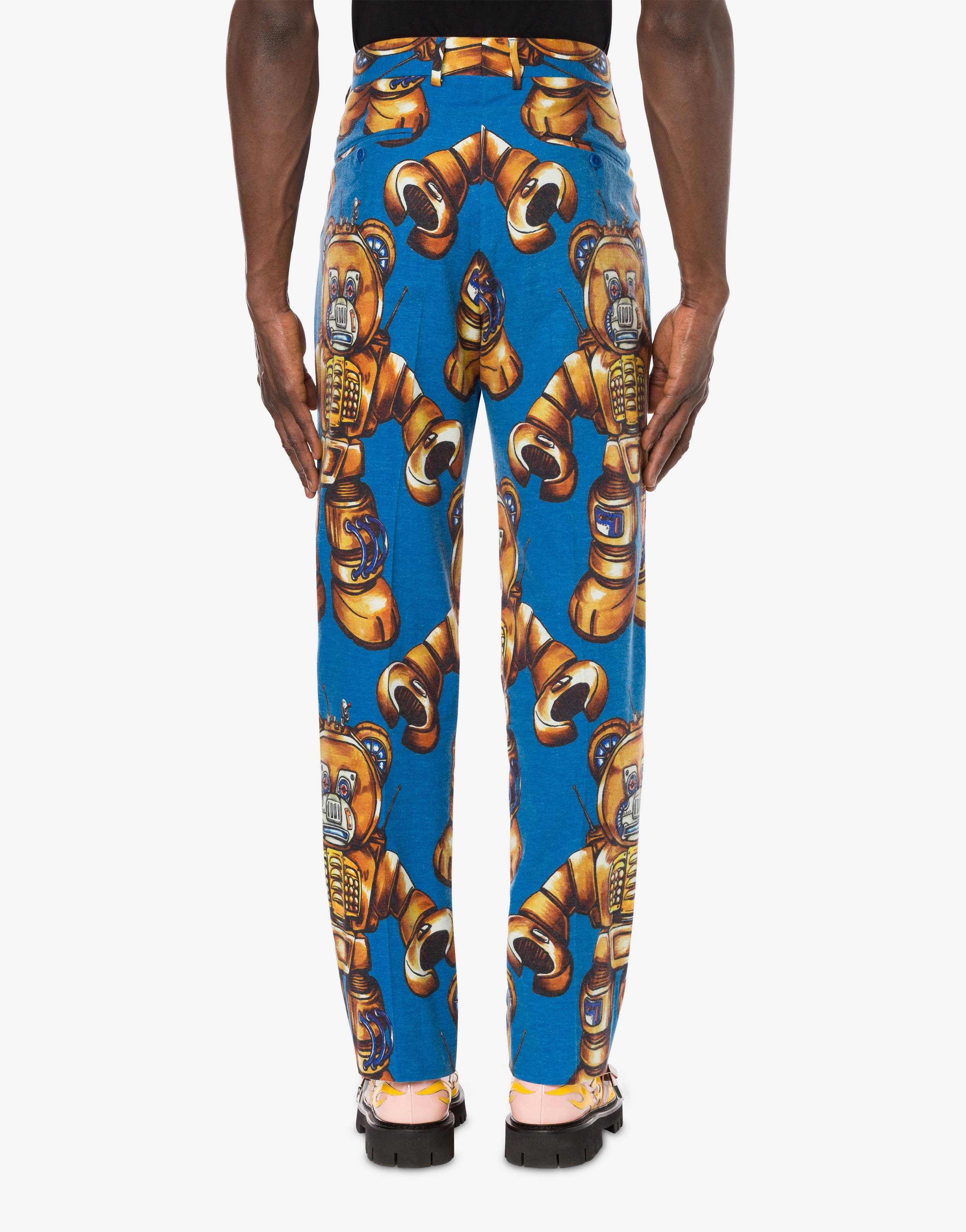 ROBOT BEAR FLANNEL TROUSERS - 3