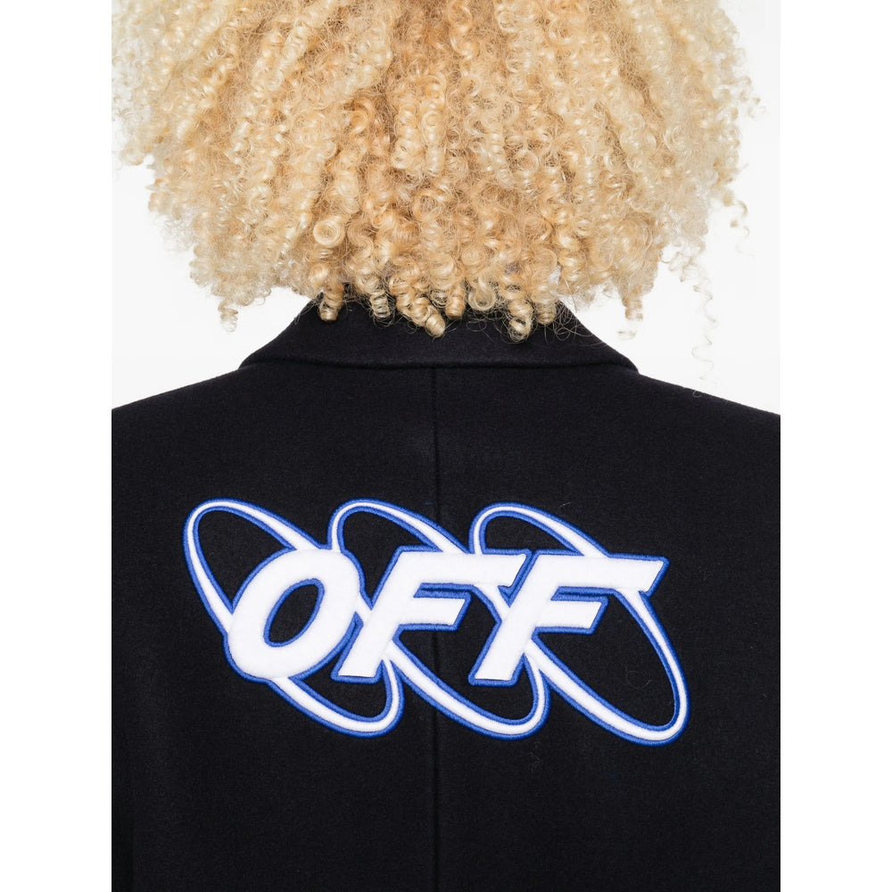 Off-White Blue Coats - Single Breasted Coats Women - 3