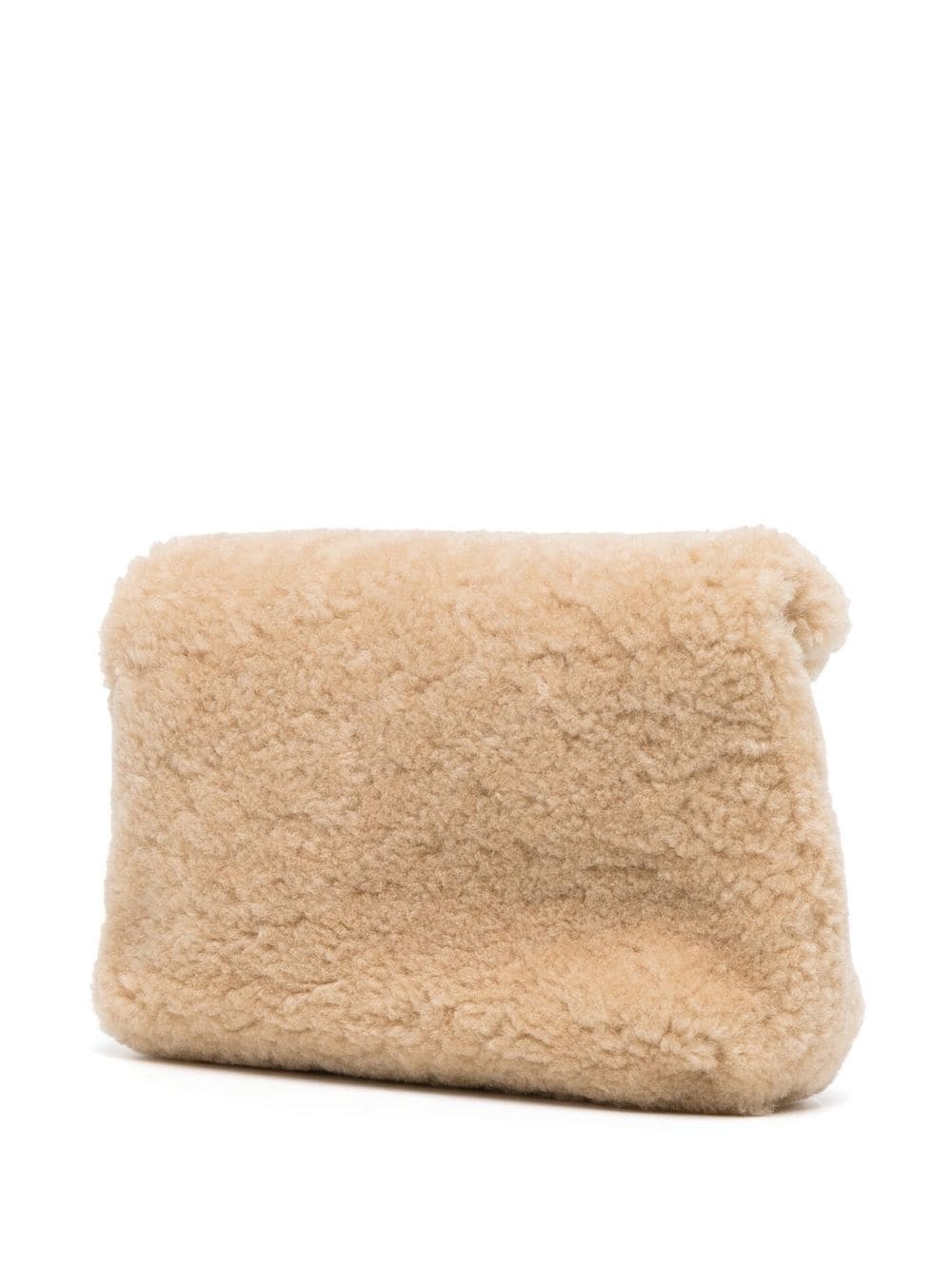 small Puffer shearling clutch - 3