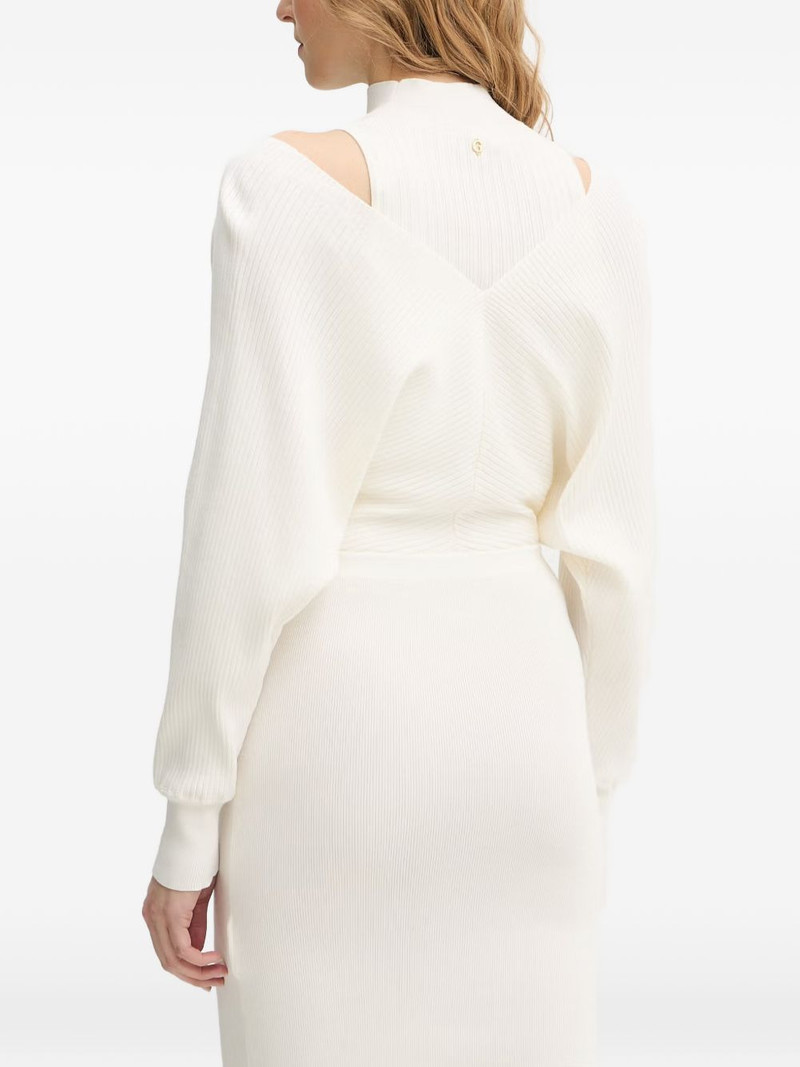 ribbed-knit cut-out mini dress 3