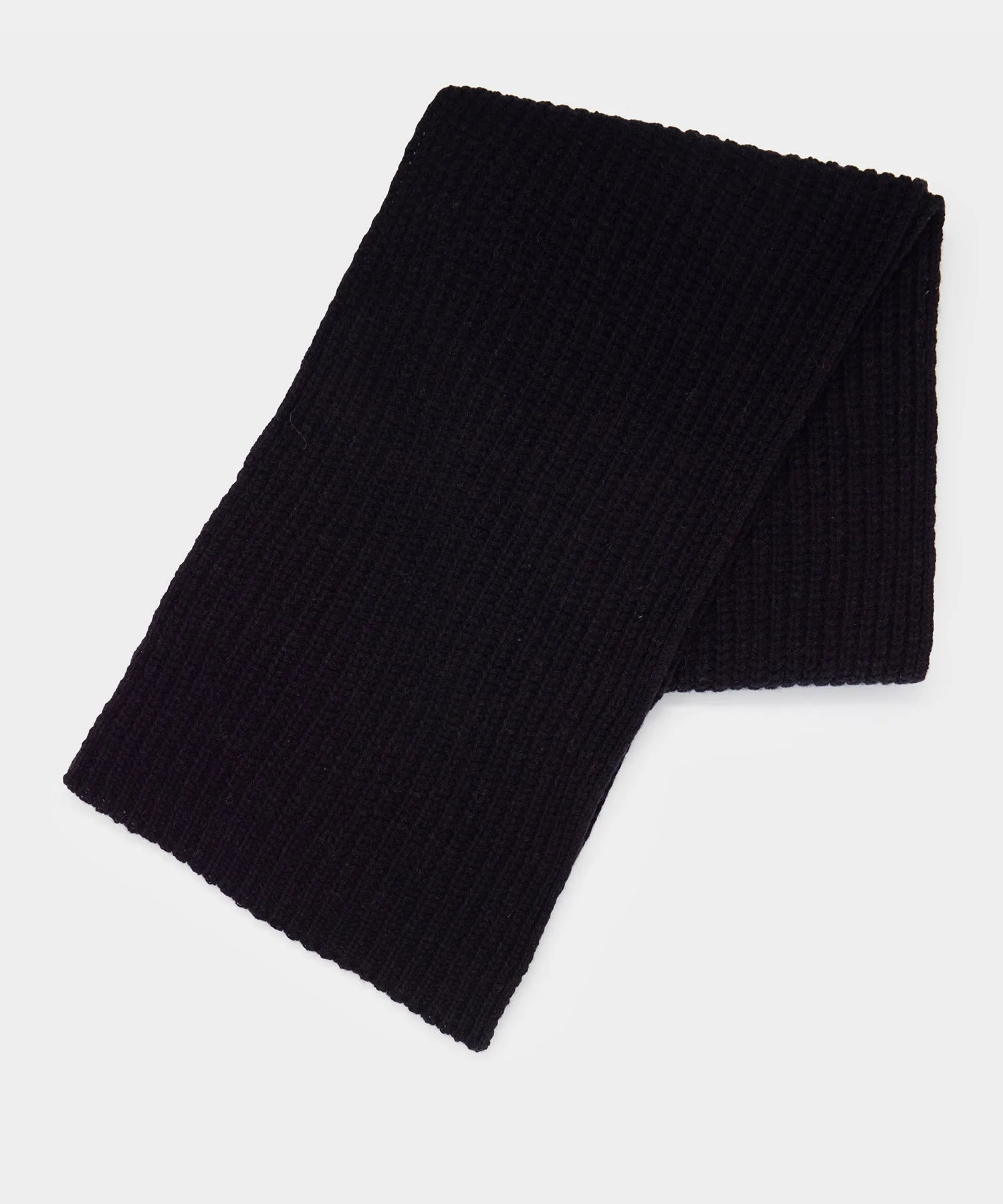 Recycled Cashmere Half Cardigan Stitch Scarf - 1